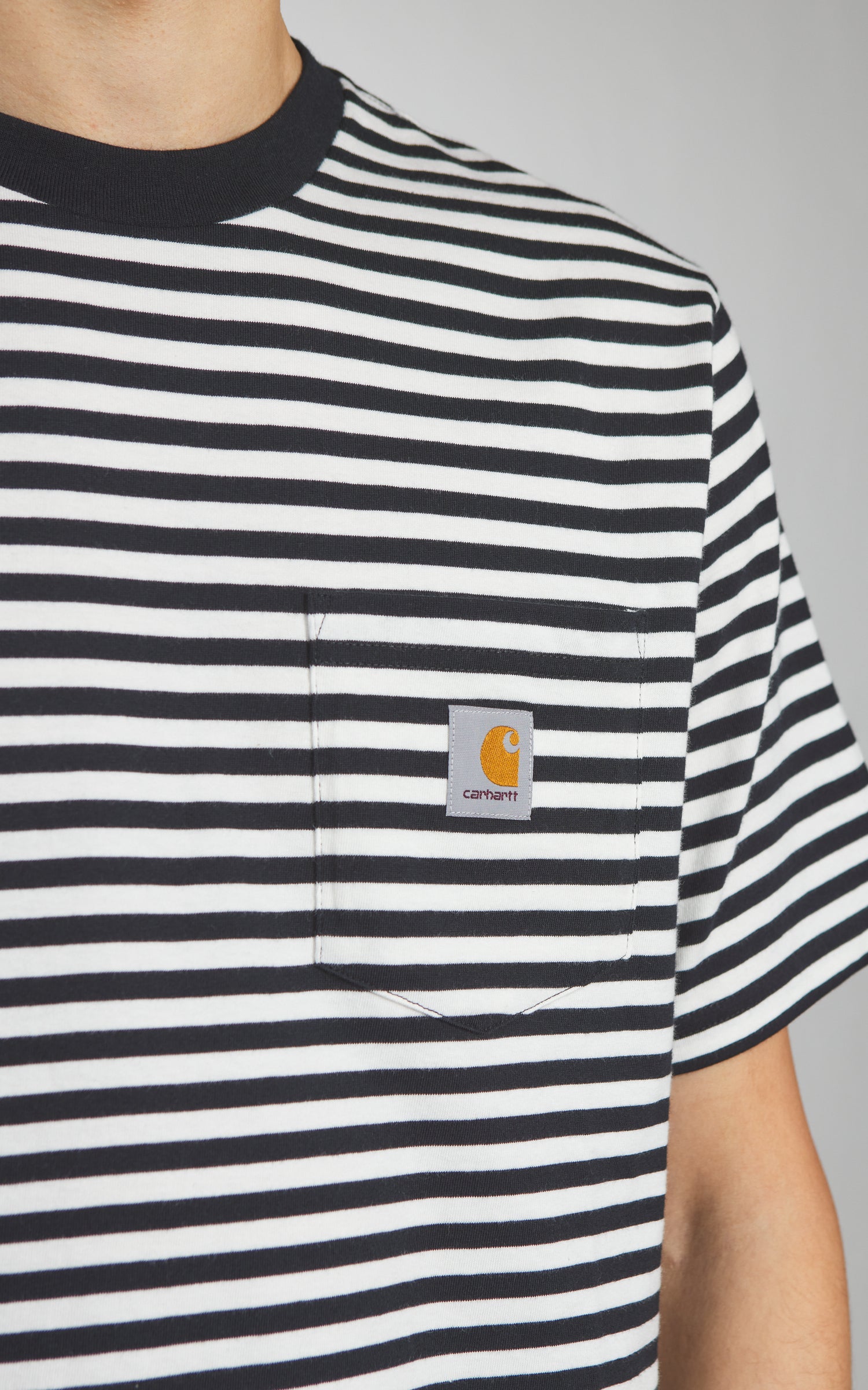Carhartt WIP S/S Ezra Pocket T-Shirt Ezra Stripe Black/Wax
