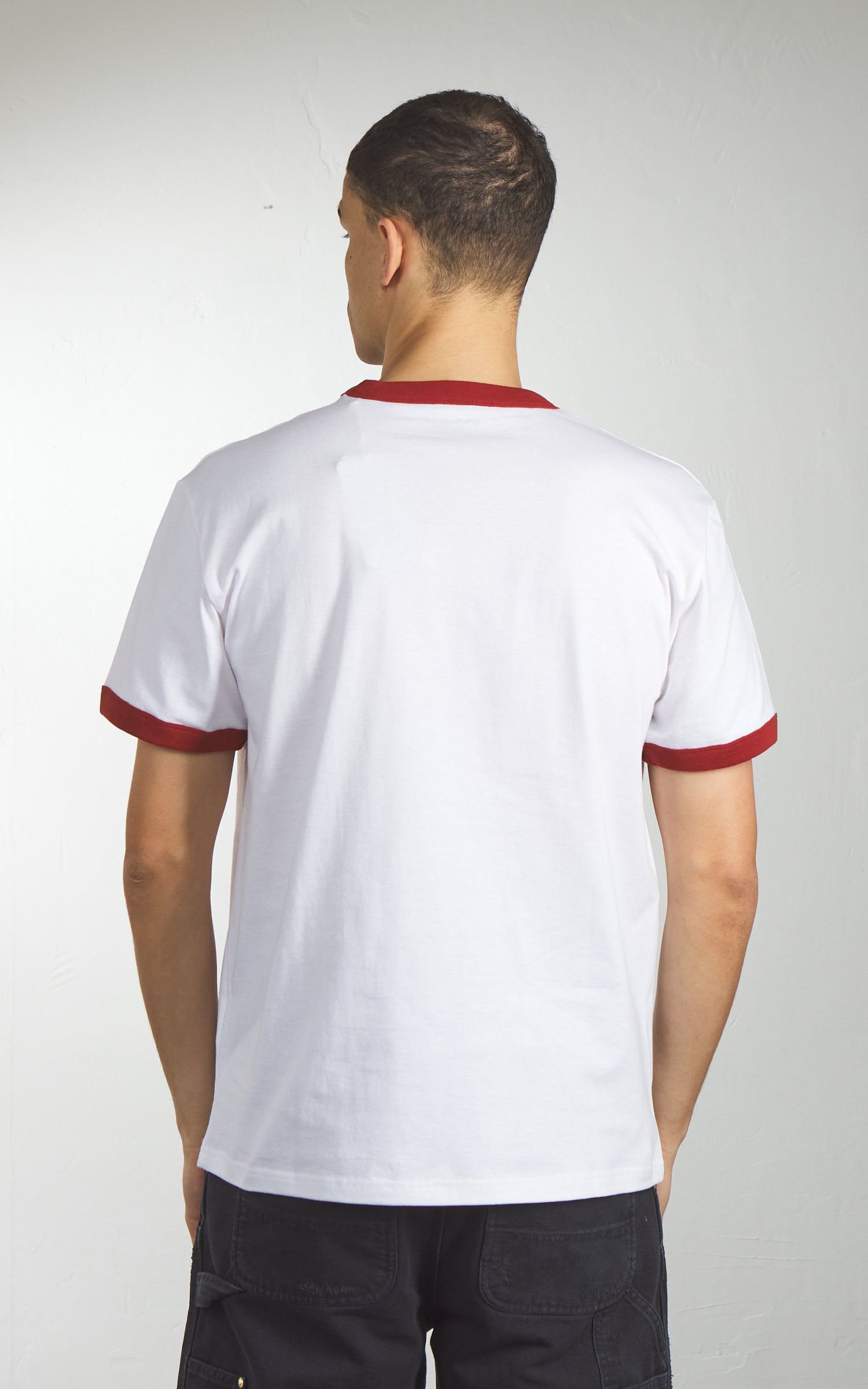 Carhartt WIP S/S Ip Ringer T-Shirt White/Red/Red