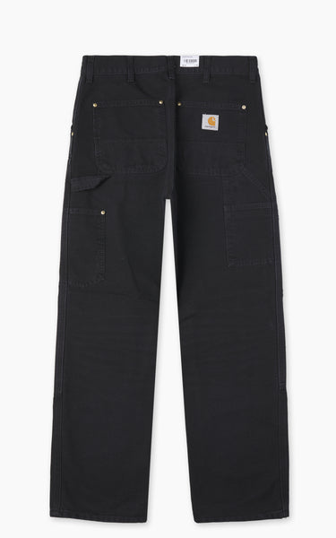 Carhartt WIP Double Knee Pant Dearborn Canvas Grind Wash Black