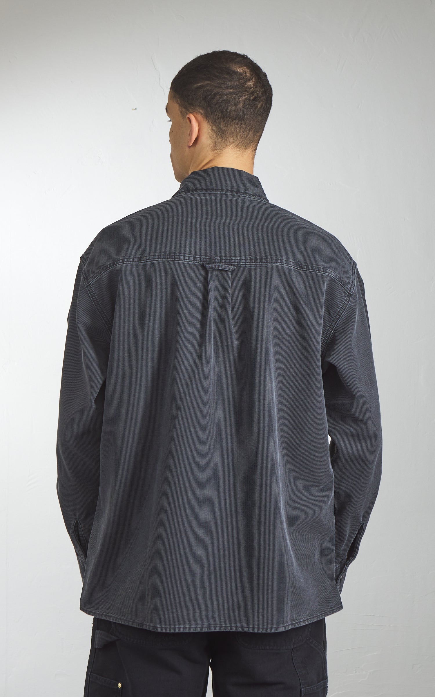 Carhartt WIP Parrish Shirt Jac Stone Washed Obsidian