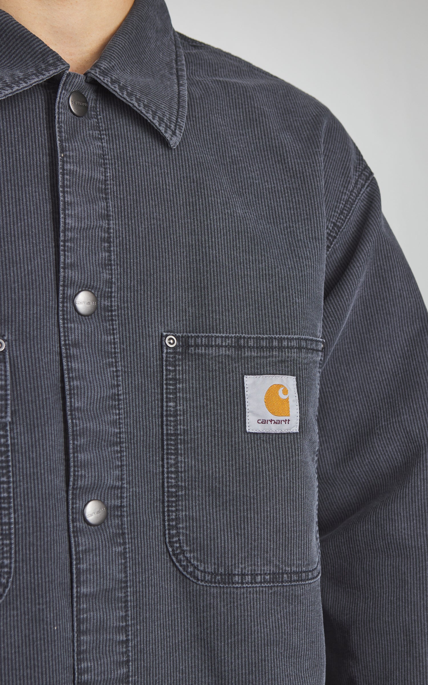 Carhartt WIP Parrish Shirt Jac Stone Washed Obsidian