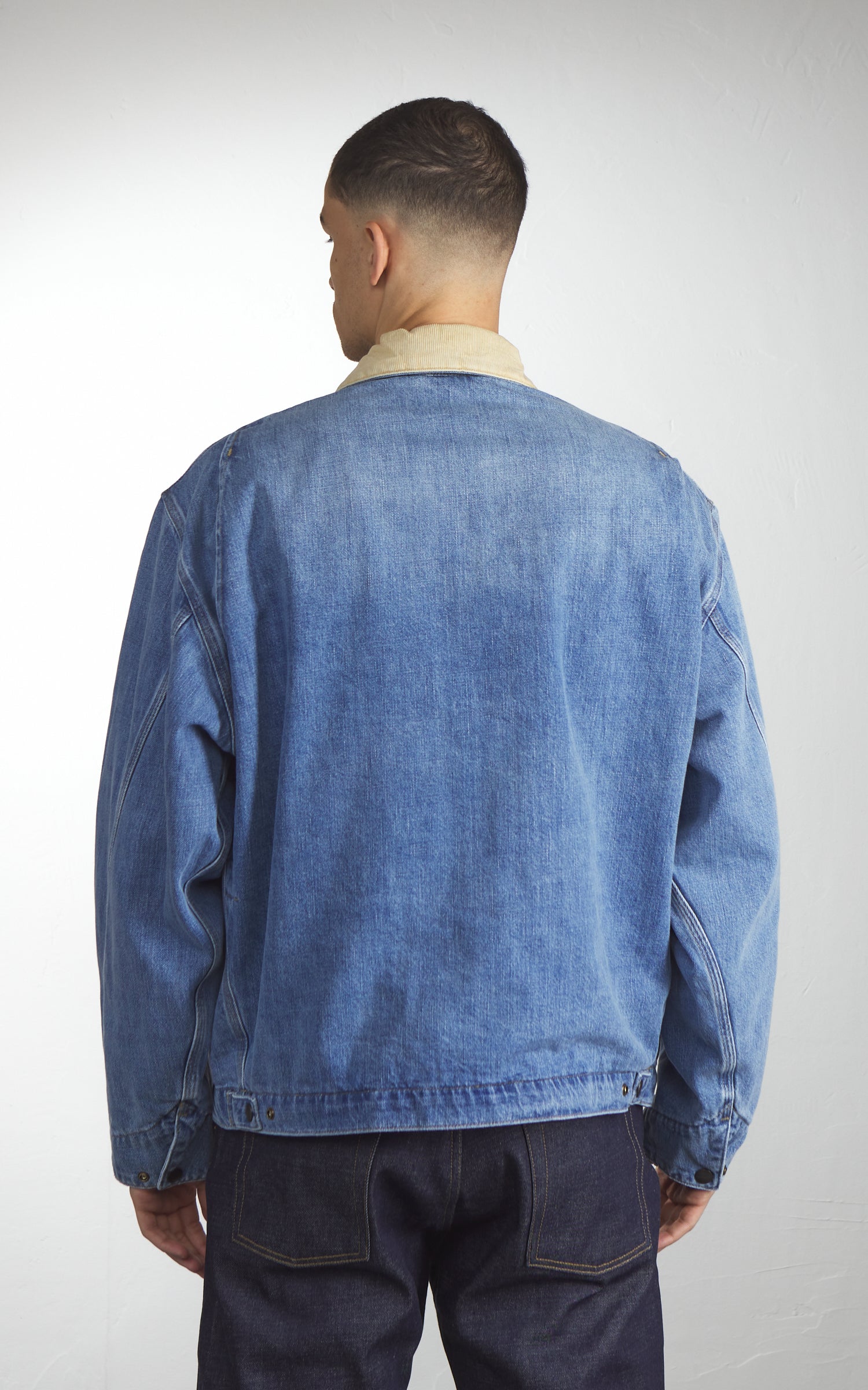 Carhartt WIP OG Detroit Jacket Camano Denim Burst Washed Blue/Dusty H