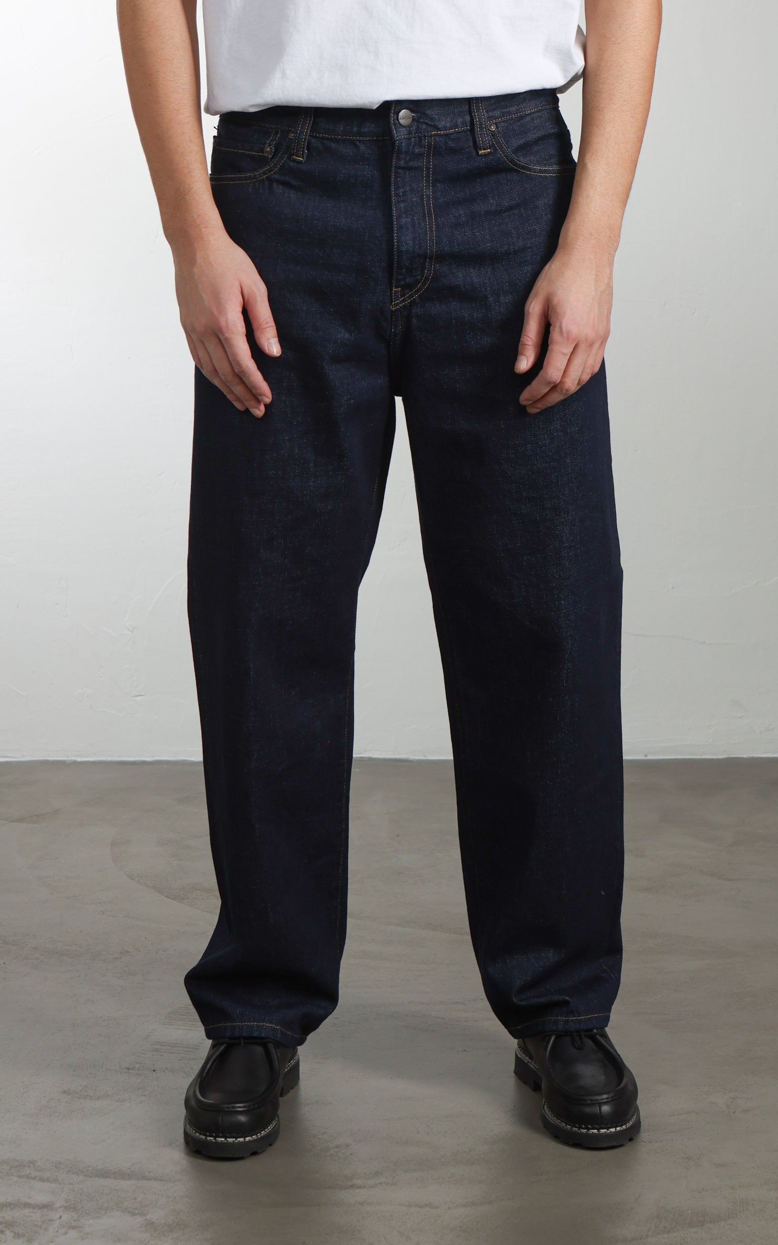 Carhartt WIP Aaron Pant Camano Denim Rinsed Blue