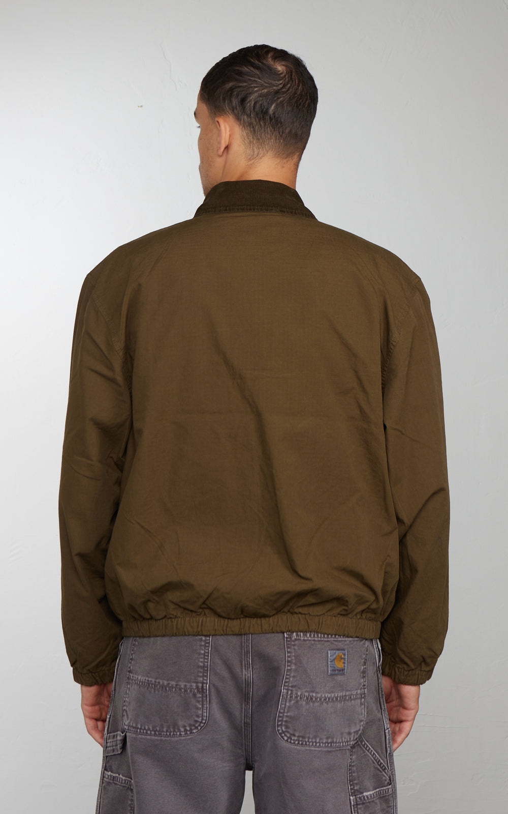 Carhartt WIP Madison Ripstop Jacket Garment Dyed Dark Beech/Black