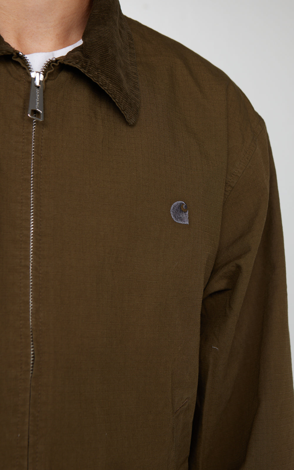 Carhartt WIP Madison Ripstop Jacket Garment Dyed Dark Beech/Black