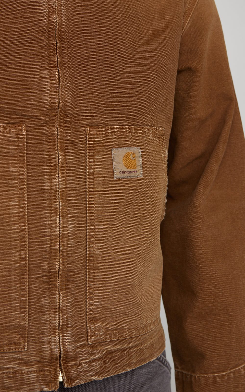Carhartt WIP OG Arcan Jacket Dearborn Canvas Destroy Wash Hamilton Brown/Hamilton Brown