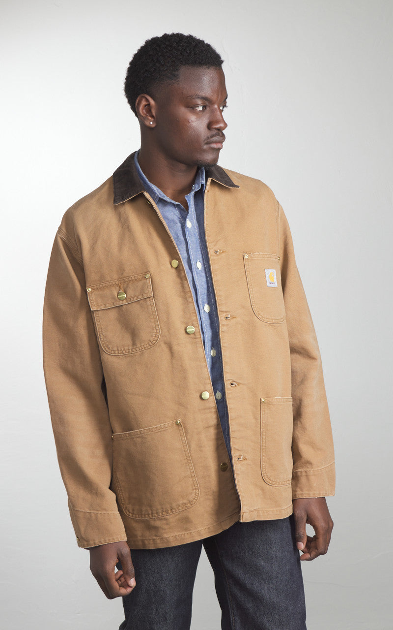 Carhartt WIP OG Chore Coat Dearborn Canvas Aged Hamilton Brown/Tobacco