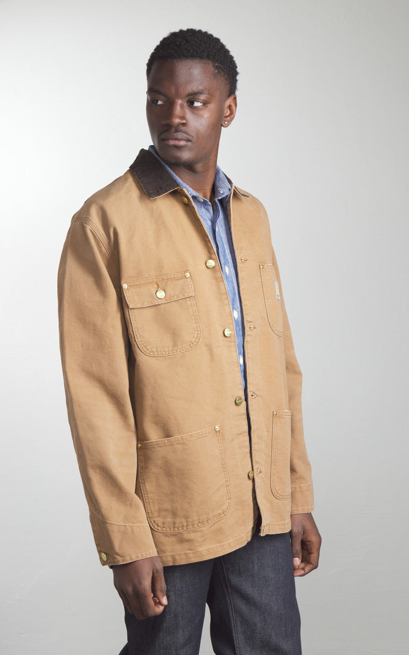 Carhartt WIP OG Chore Coat Dearborn Canvas Aged Hamilton Brown/Tobacco