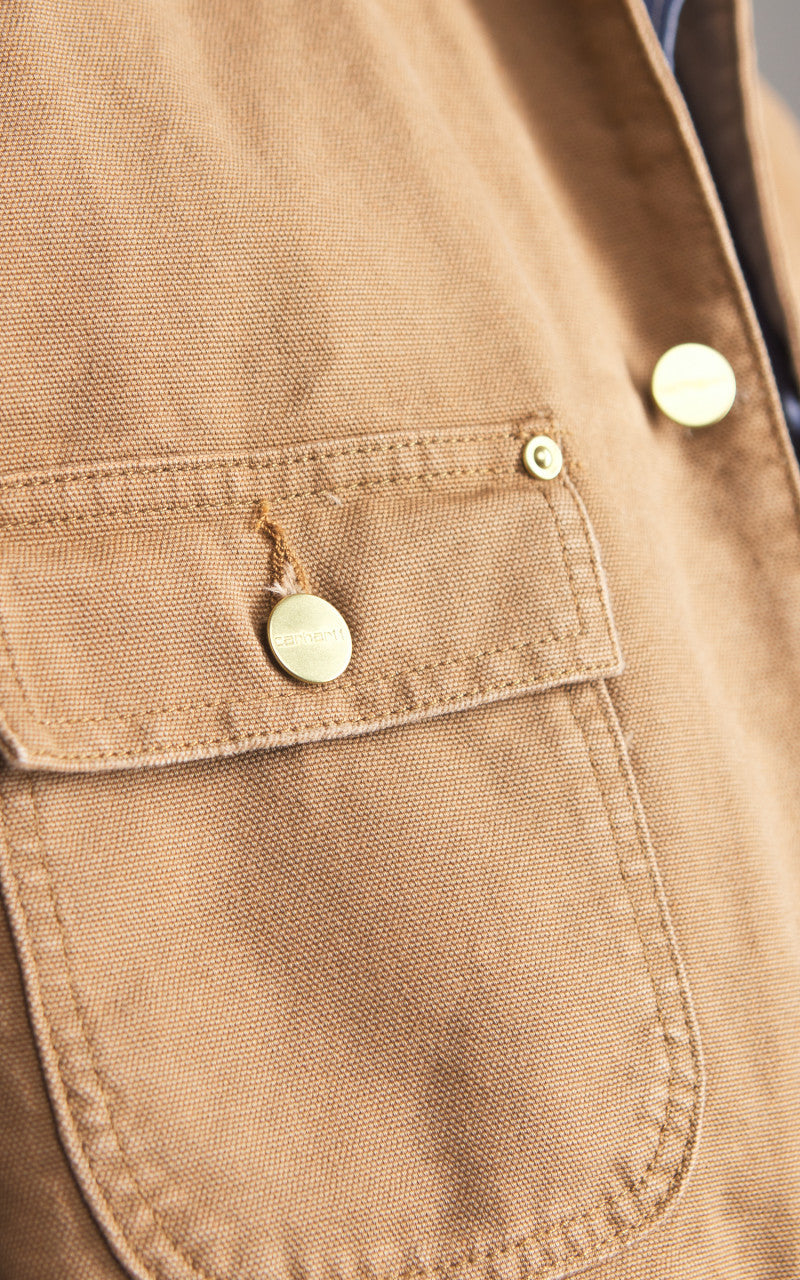 Carhartt WIP OG Chore Coat Dearborn Canvas Aged Hamilton Brown/Tobacco