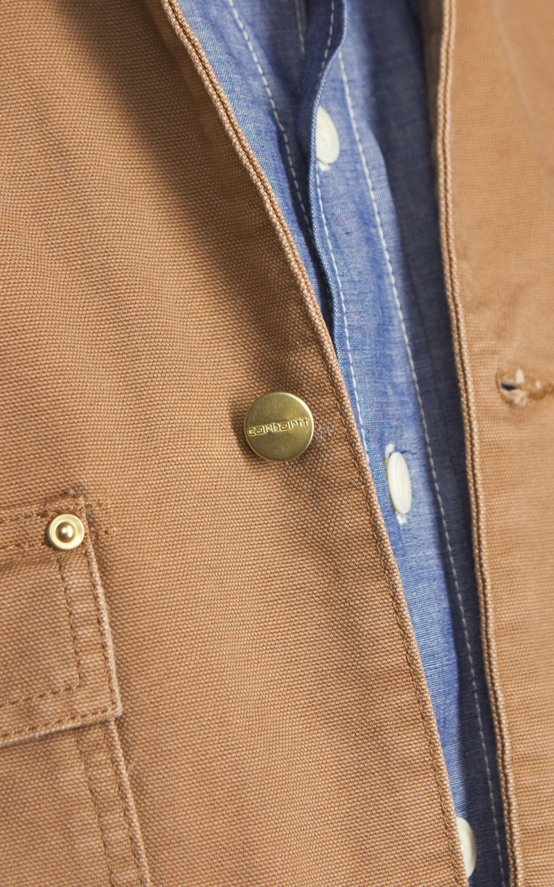 Carhartt WIP OG Chore Coat Dearborn Canvas Aged Hamilton Brown/Tobacco