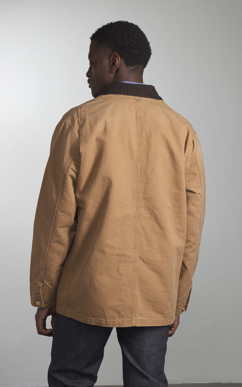 Carhartt WIP OG Chore Coat Dearborn Canvas Aged Hamilton Brown/Tobacco
