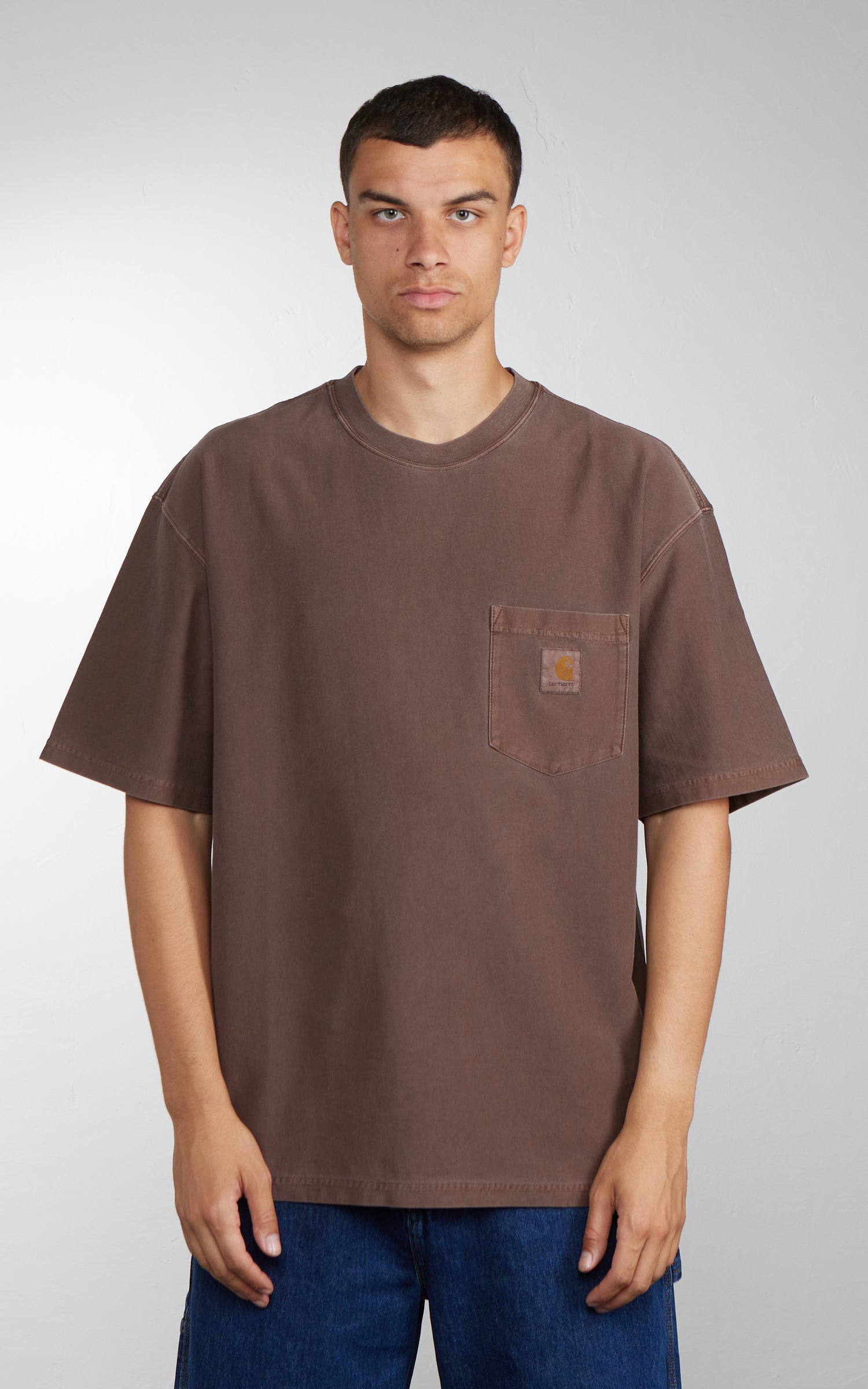 Carhartt WIP S/S Loose Pocket T-Shirt Garment Dyed Tobacco