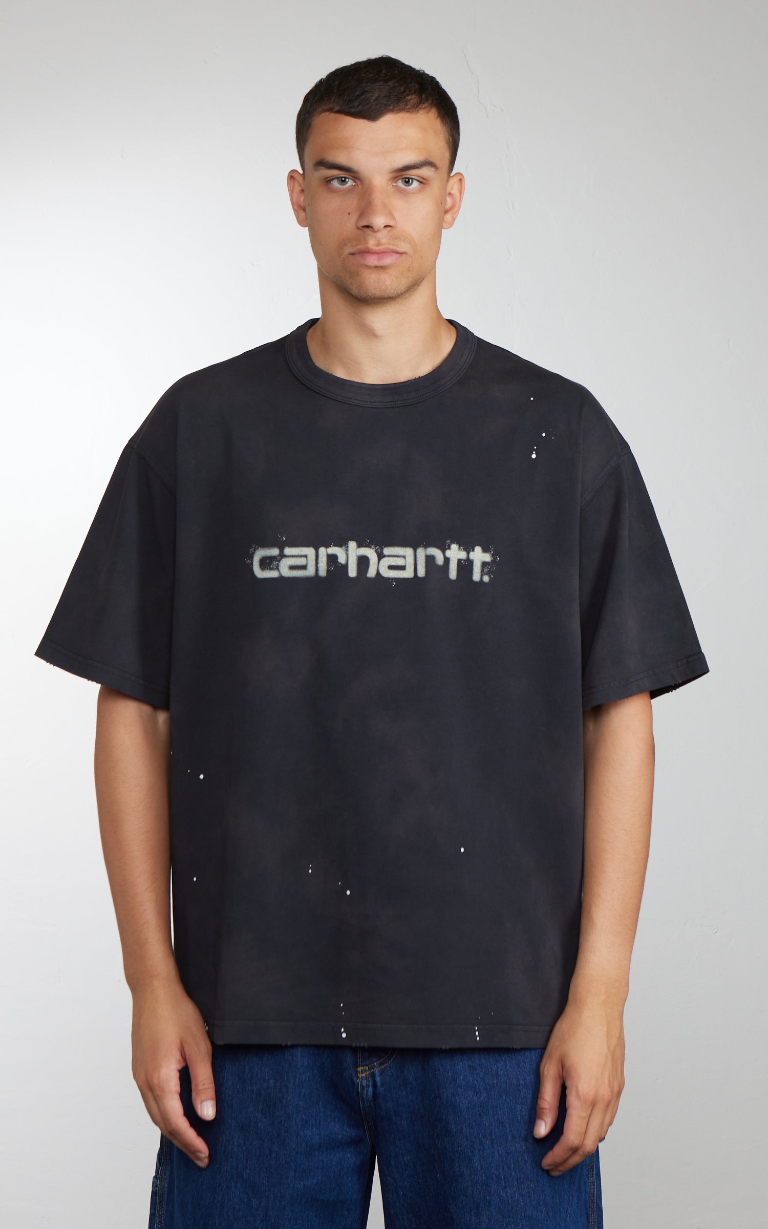 Carhartt WIP S/S Painter T-Shirt Destroy Wash Black Splatter