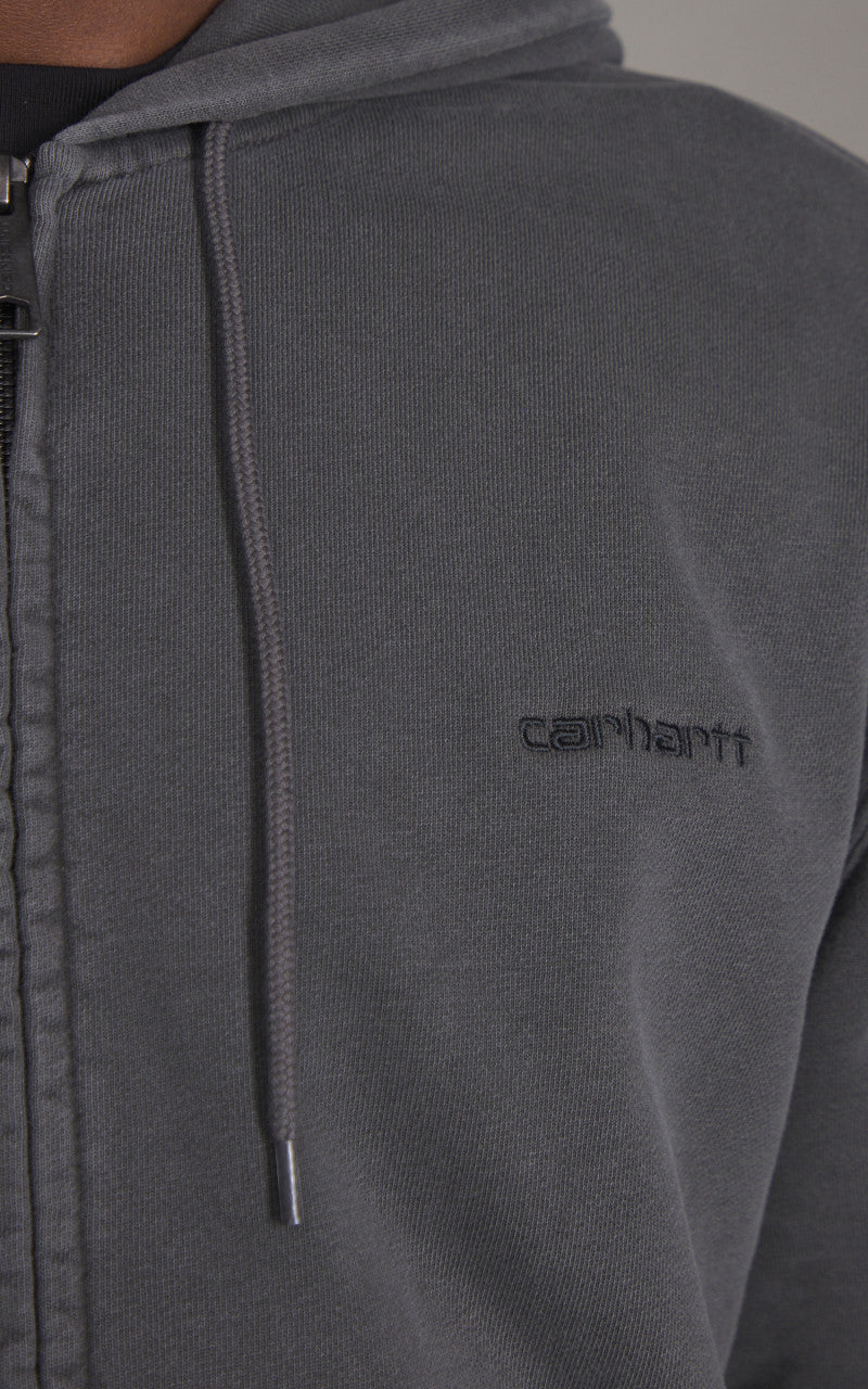 Carhartt WIP Hooded Duster Script Jacket Black