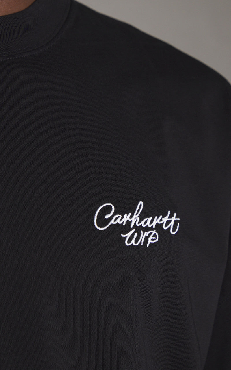 Carhartt WIP S/S Signature Script T-Shirt Black/Wax