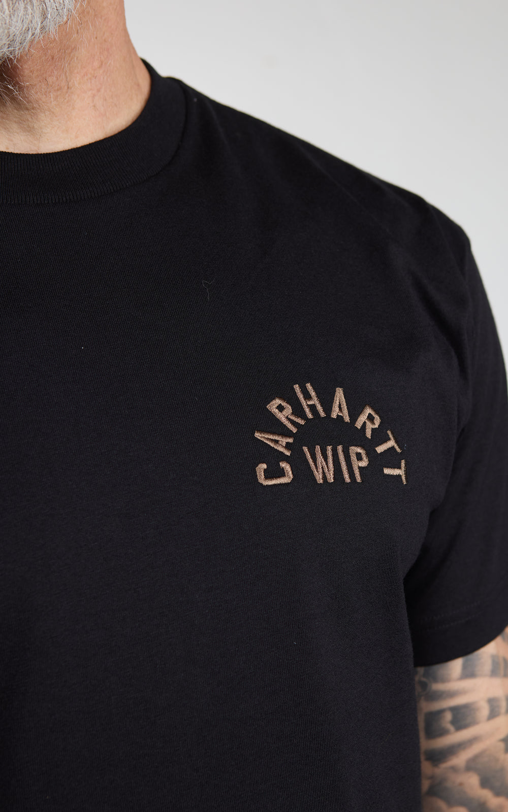 Carhartt WIP S/S Arch Script T-Shirt Black/WIP H Brown