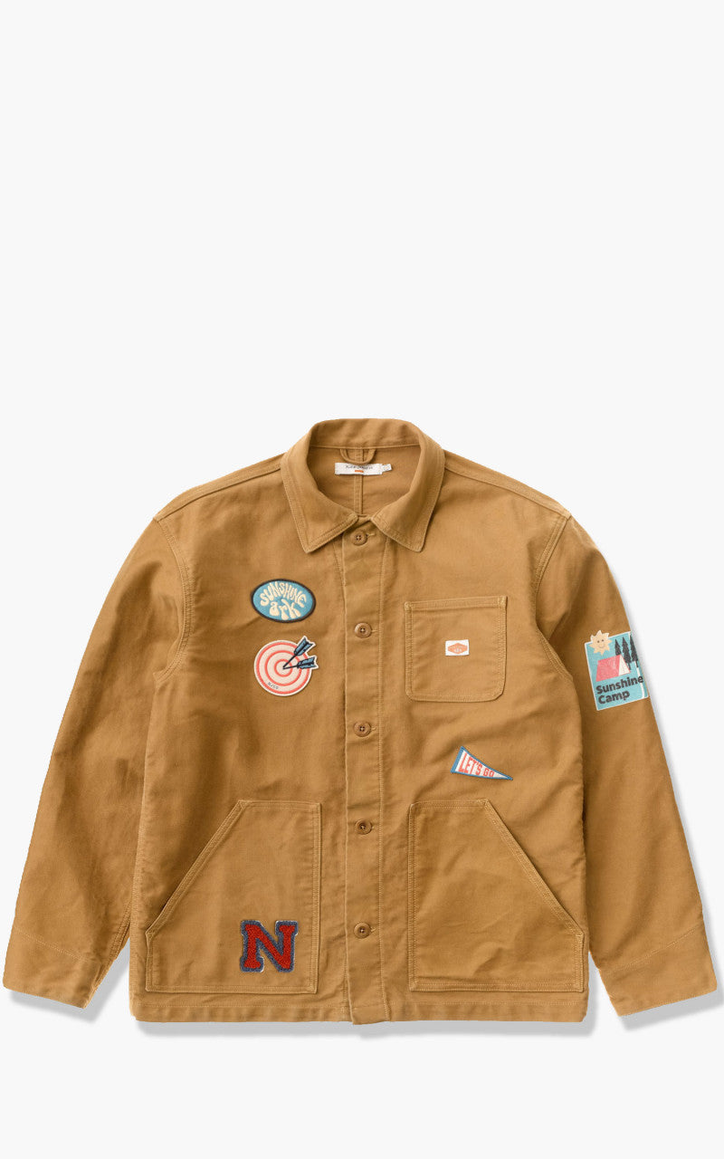 Nudie Jeans Carson Chore Jacket Camping Khaki