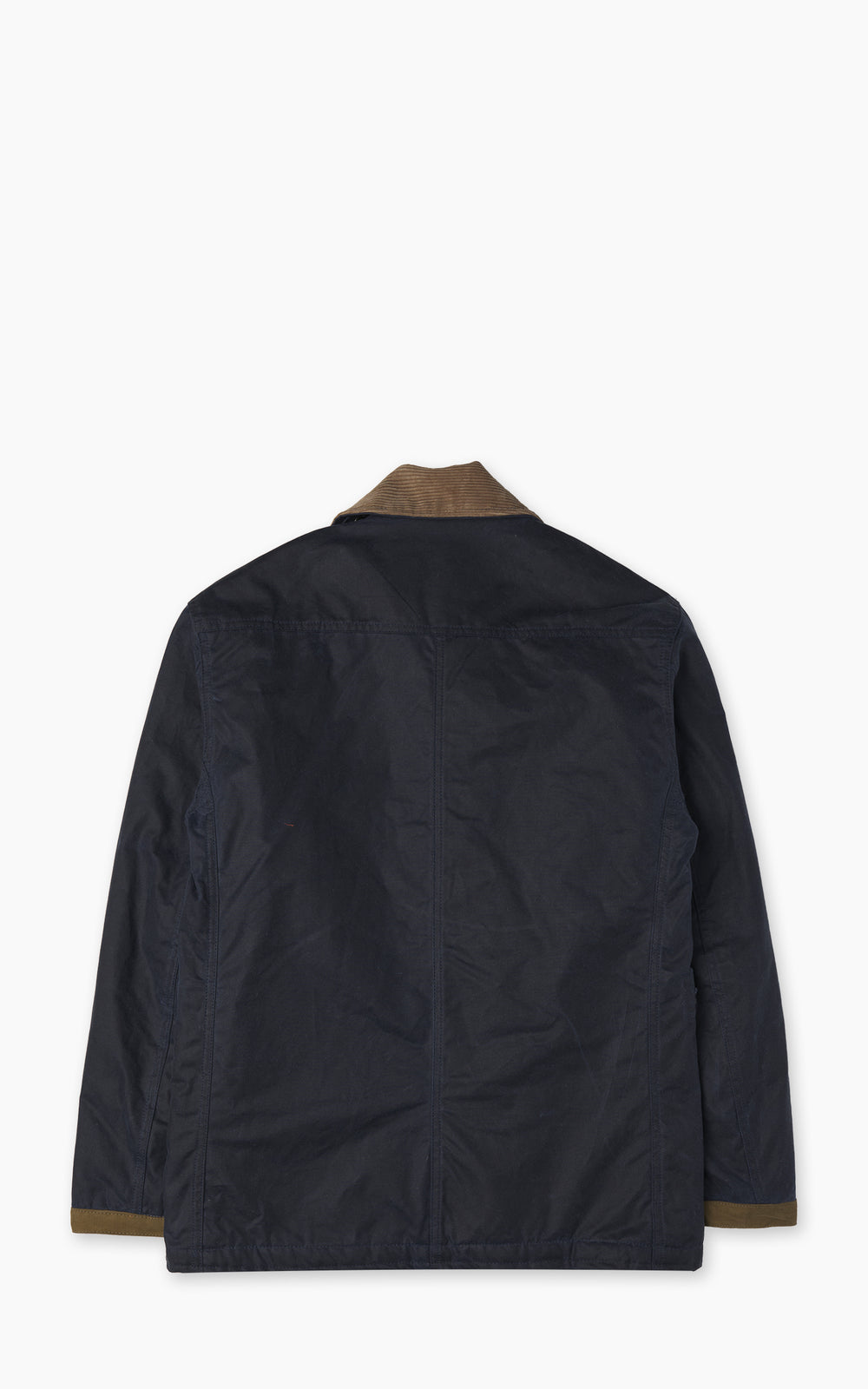 Chesapeake's Waxed Cotton Bedford Fireman Jacket Blue Deep Ocean