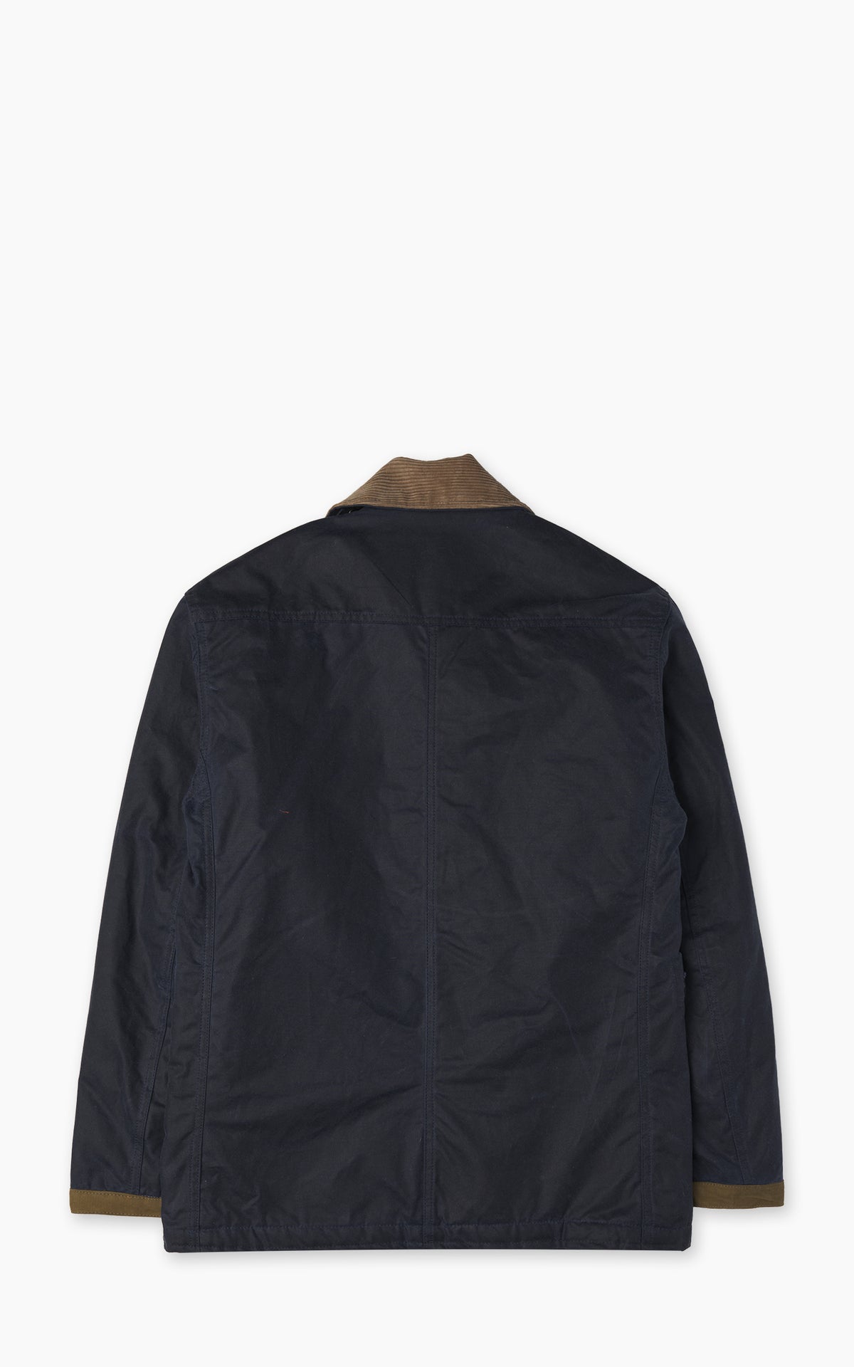 Chesapeake's Waxed Cotton Bedford Fireman Jacket Blue Deep Ocean