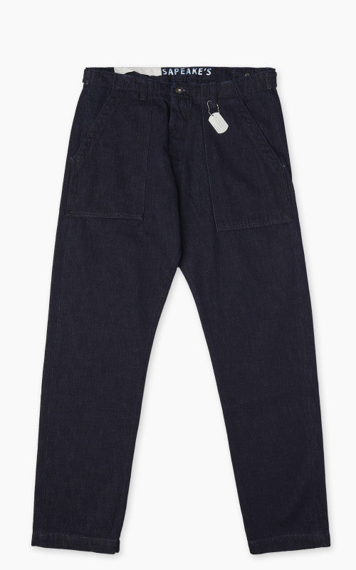 Chesapeake's Fatigue Pant Denim Selvedge Rinsed Indigo