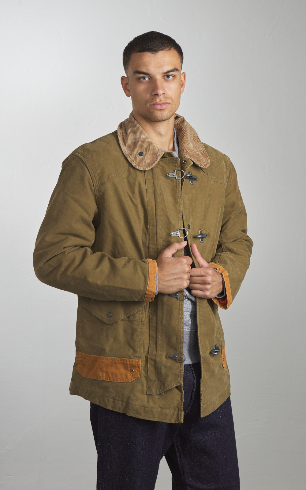 Chesapeake's Jungle Cloth Bedford Fireman Jacket Khaki Green