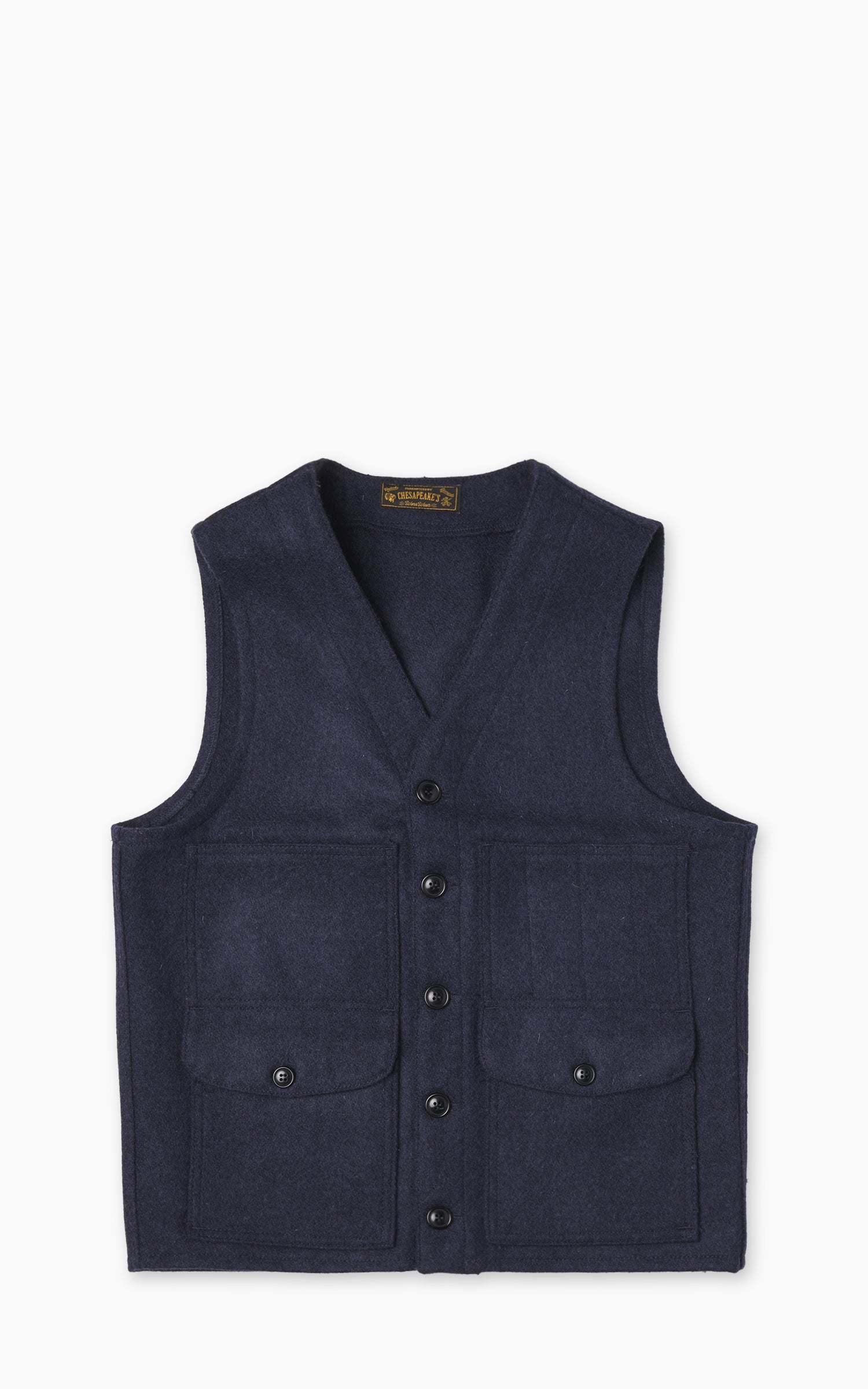 Chesapeake's Oregon Wool Vest Navy Blue