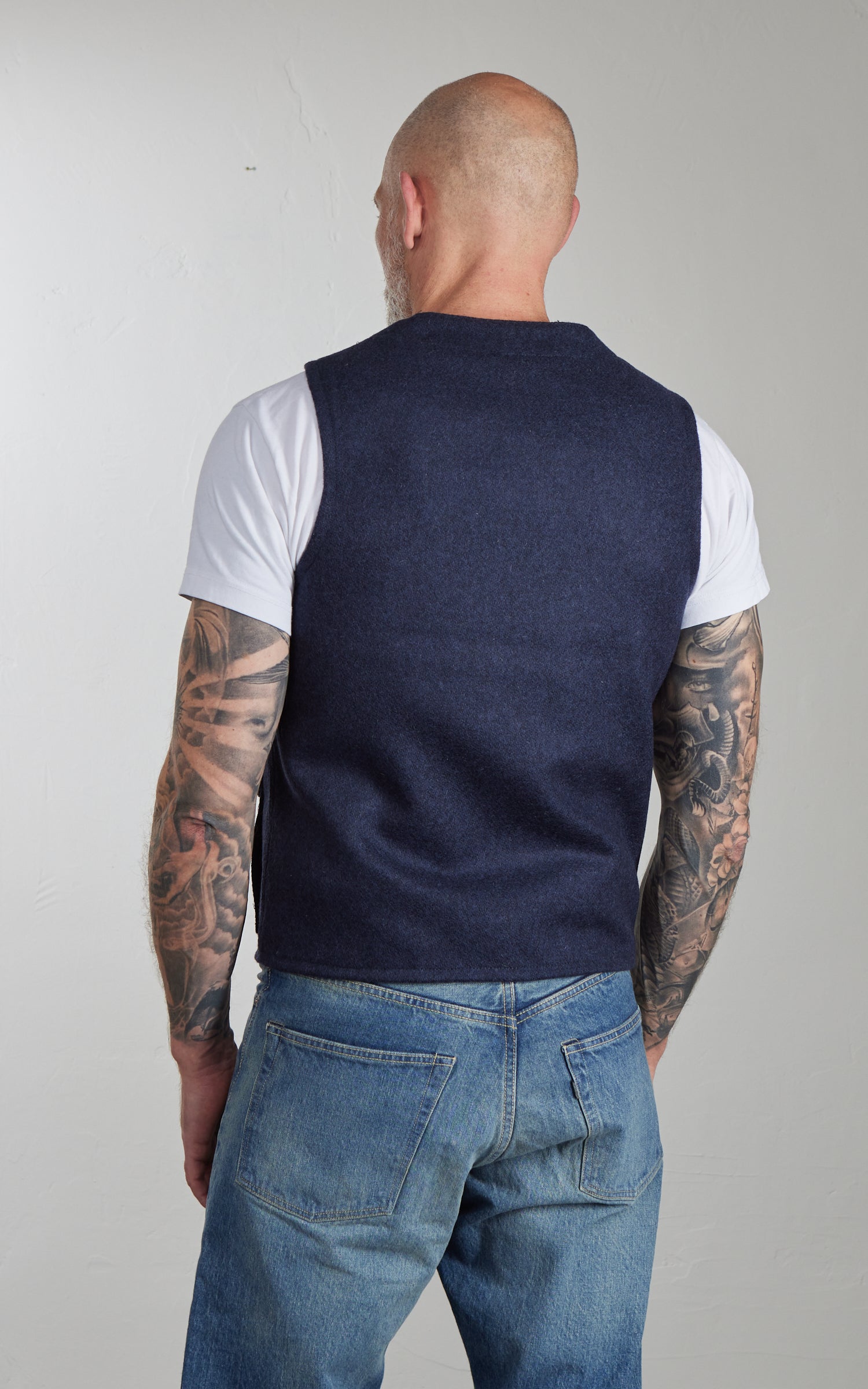 Chesapeake's Oregon Wool Vest Navy Blue
