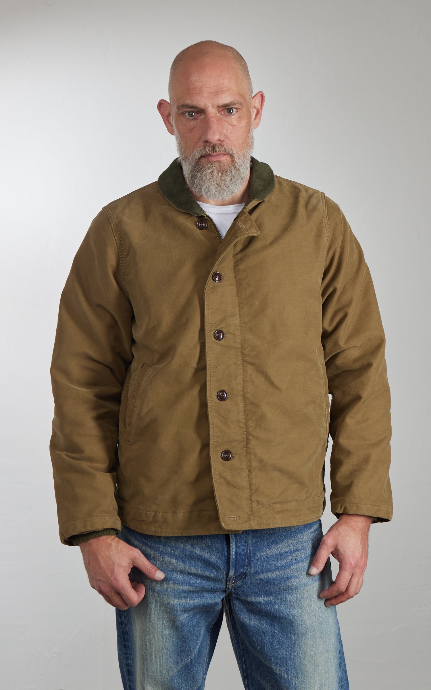 Chesapeake's Jungle Cloth Wilson Deck Jacket Khaki Green