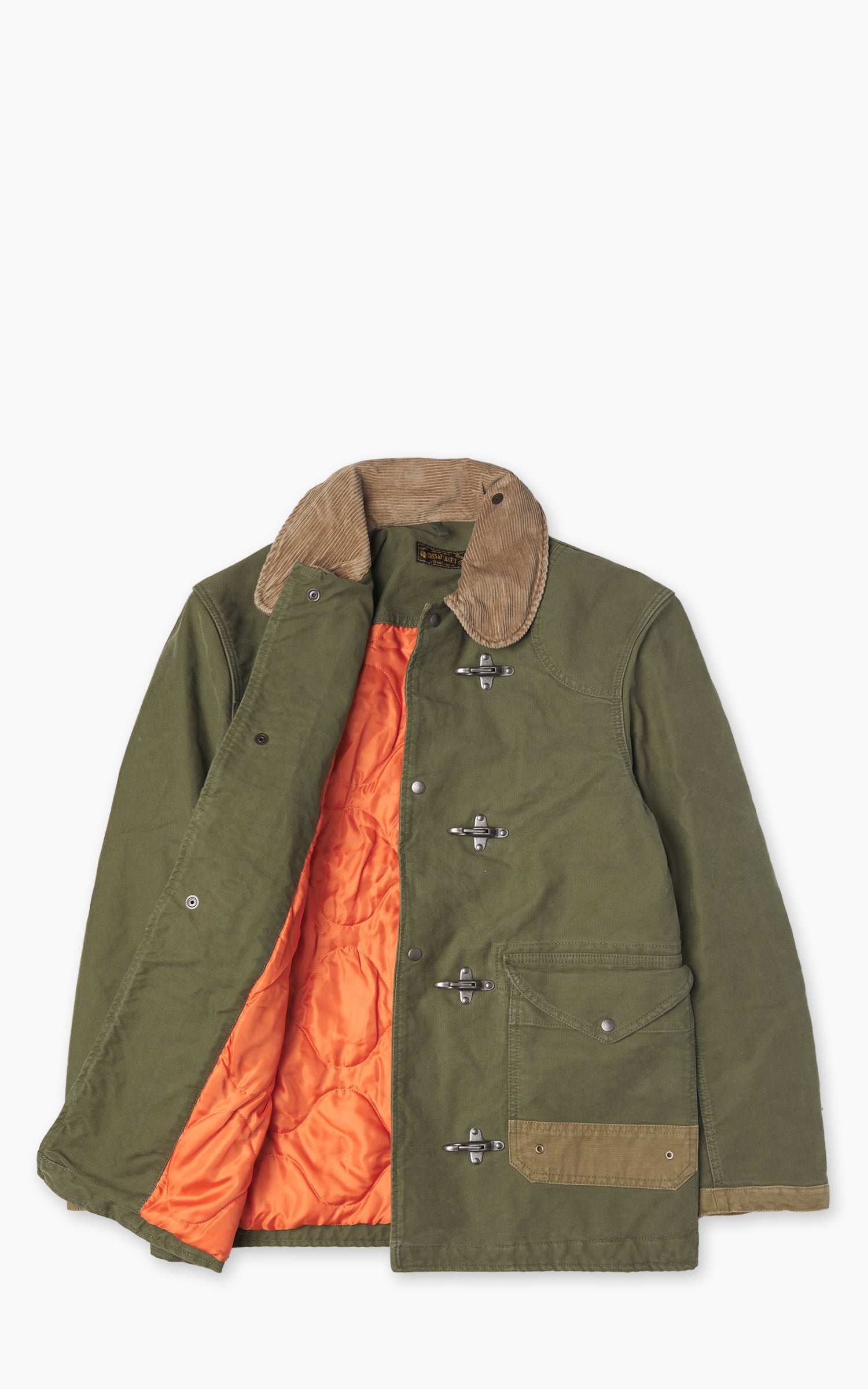 Chesapeake's Jungle Cloth Bedford Fireman Jacket Military Green