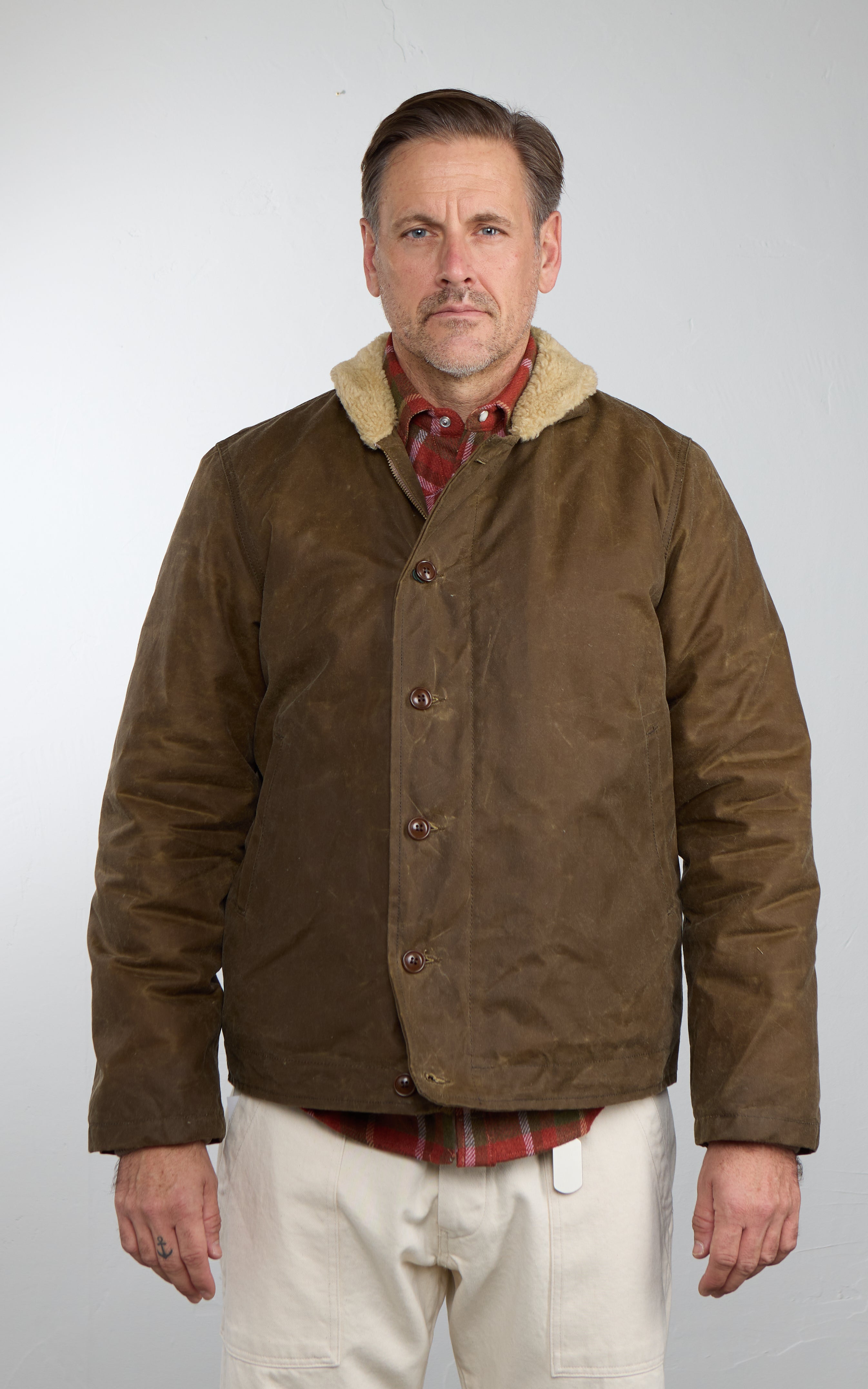 Chesapeake's Wilson Deck Jacket Waxed Sand