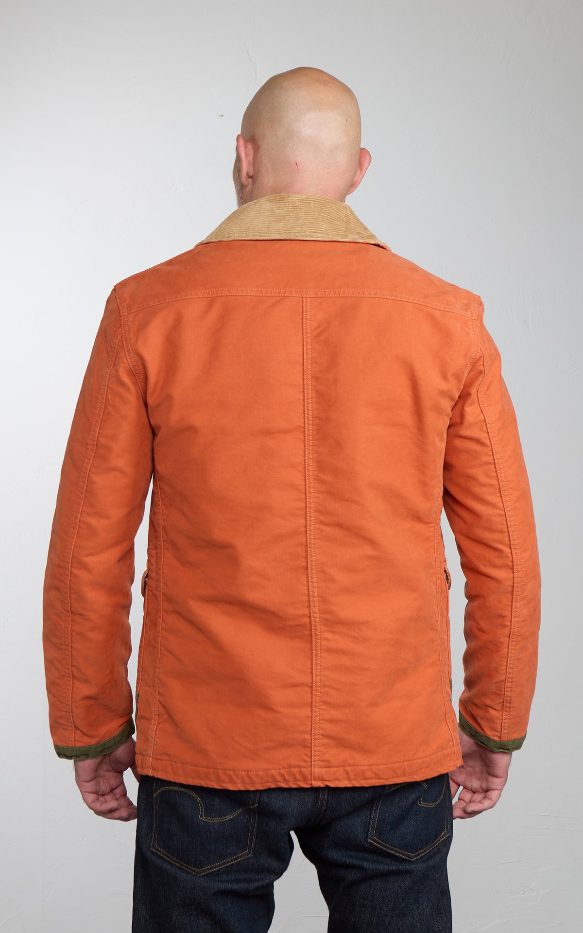 Chesapeake's Jungle Cloth Bedford Fireman Jacket Dark Orange