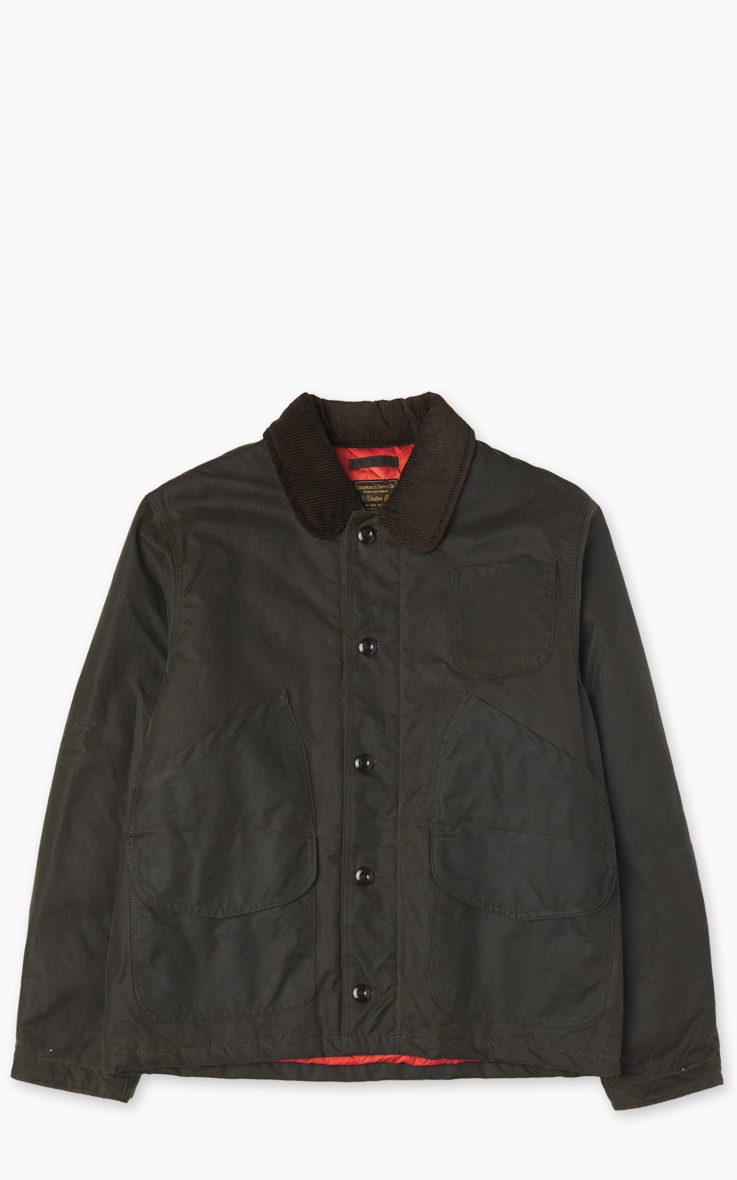 Chesapeake's Stowe Hunting Jacket Waxed Archive Green