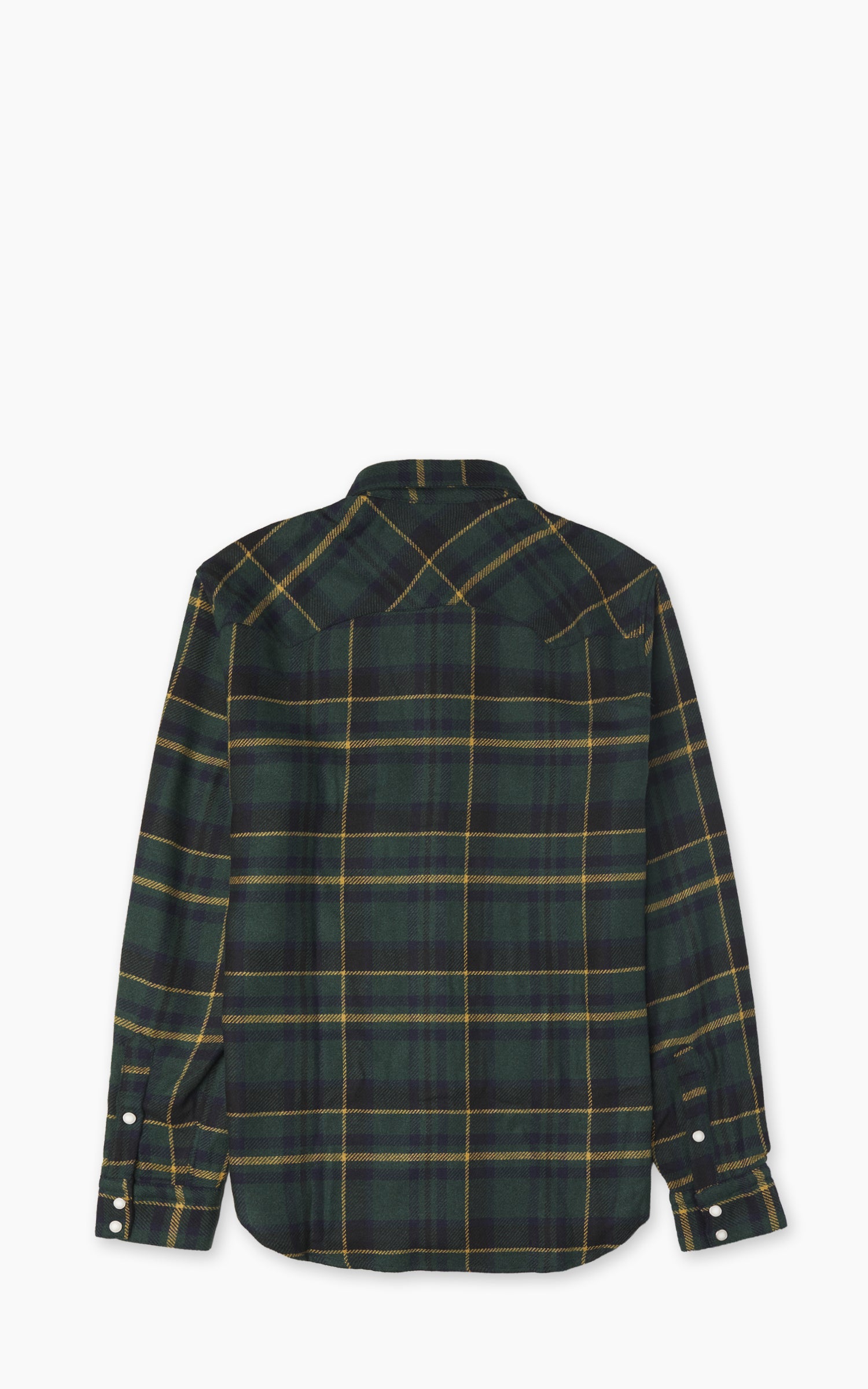 Chesapeake's Western Tartan Wool Shirt Navy