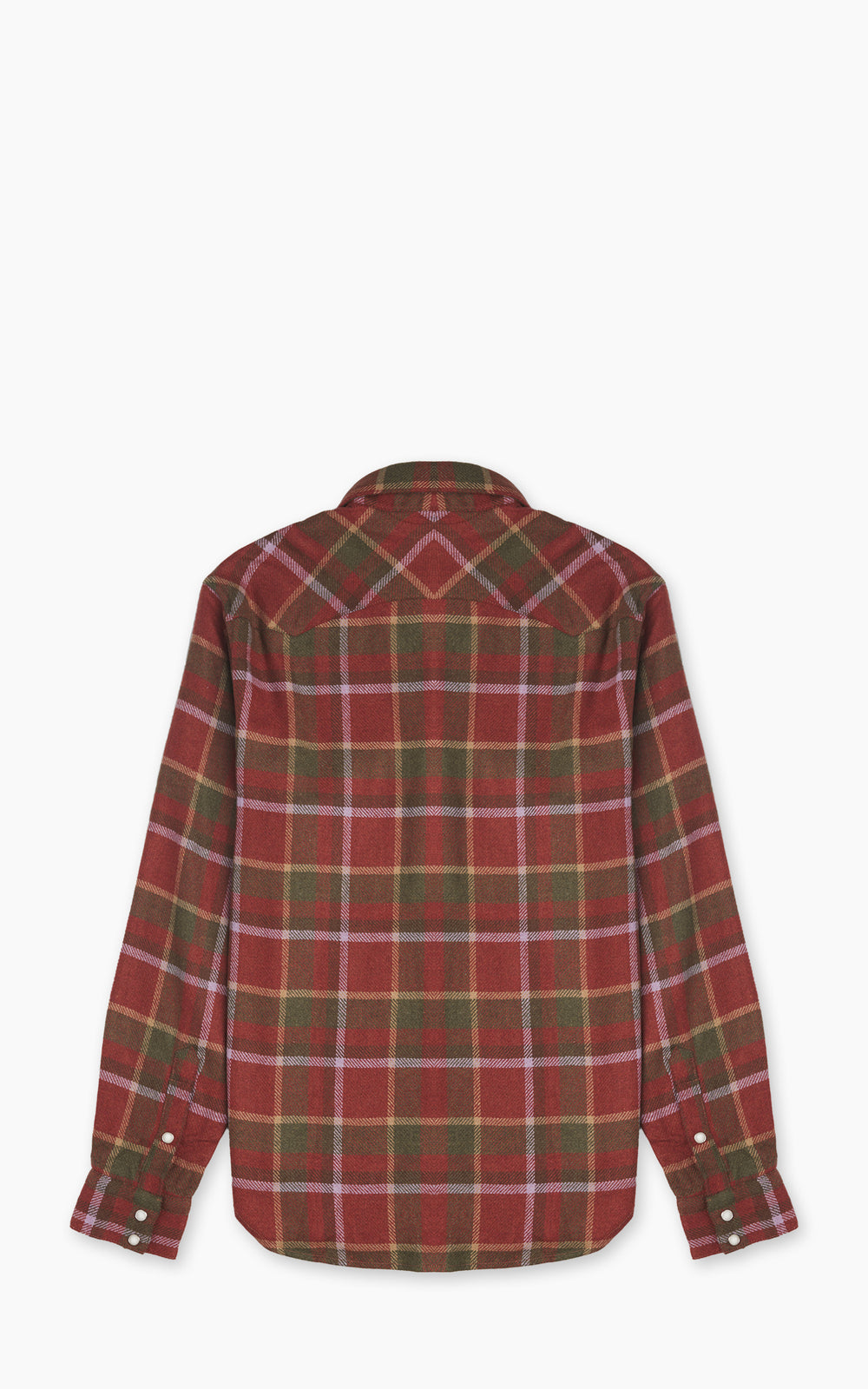 Chesapeake's Western Tartan Wool Shirt Rust