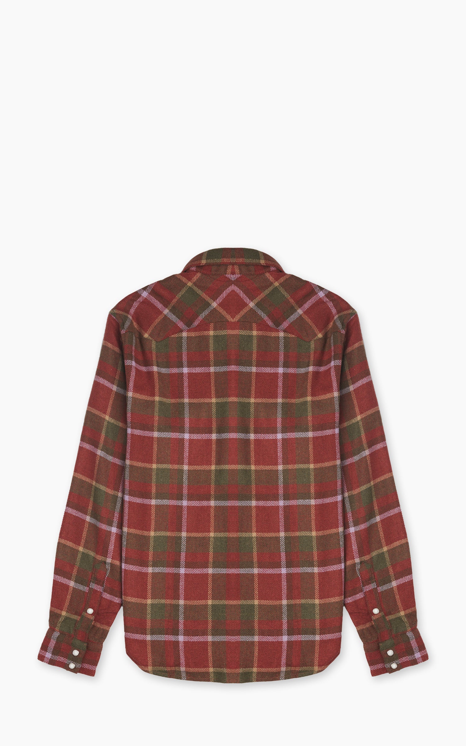 Chesapeake's Western Tartan Wool Shirt Rust