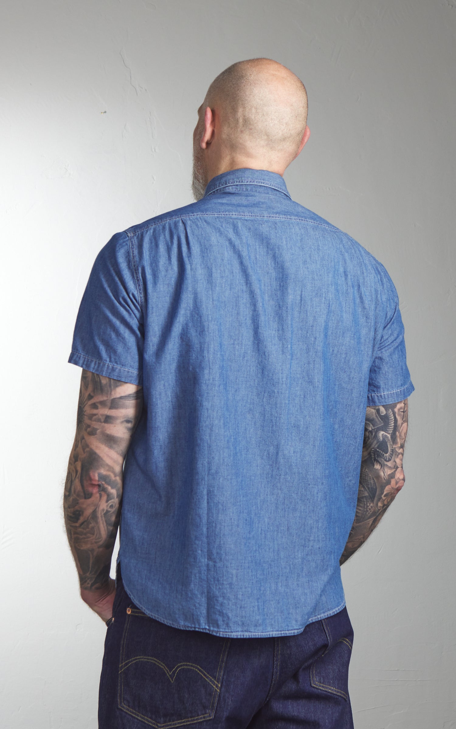 Chesapeake´s Short Sleeve Chambray Shirt MC Buzz Chambray