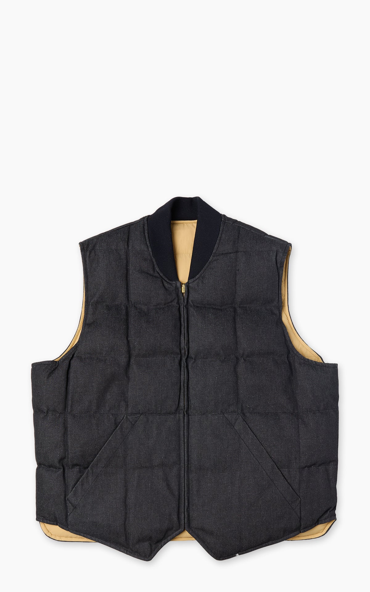 Chesapeake's Seattle Down Vest Reversible Denim Indigo