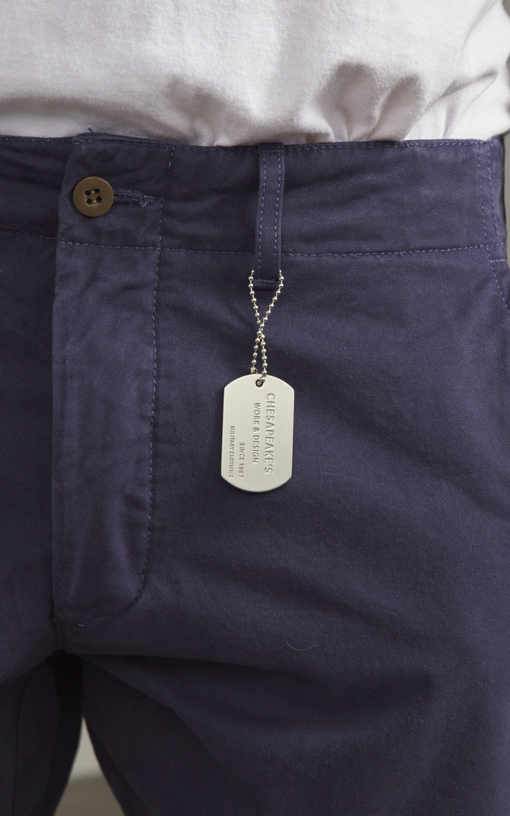 Chesapeake's Officer Chino Pant Gabardine Indigo