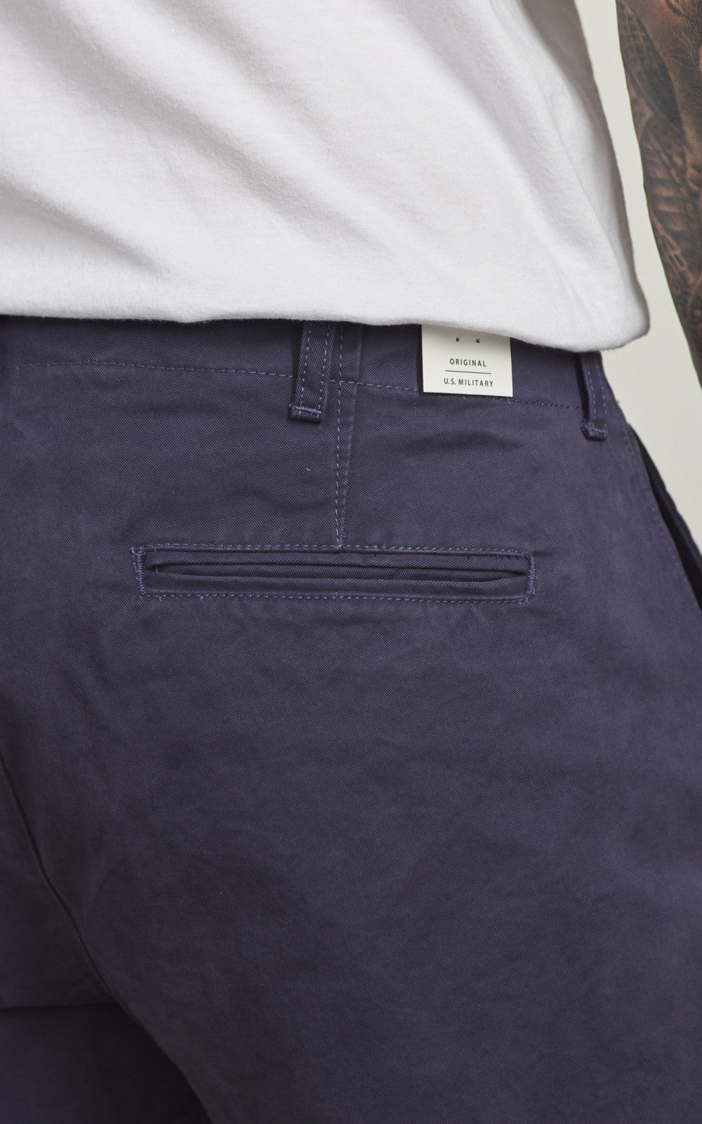 Chesapeake's Officer Chino Pant Gabardine Indigo