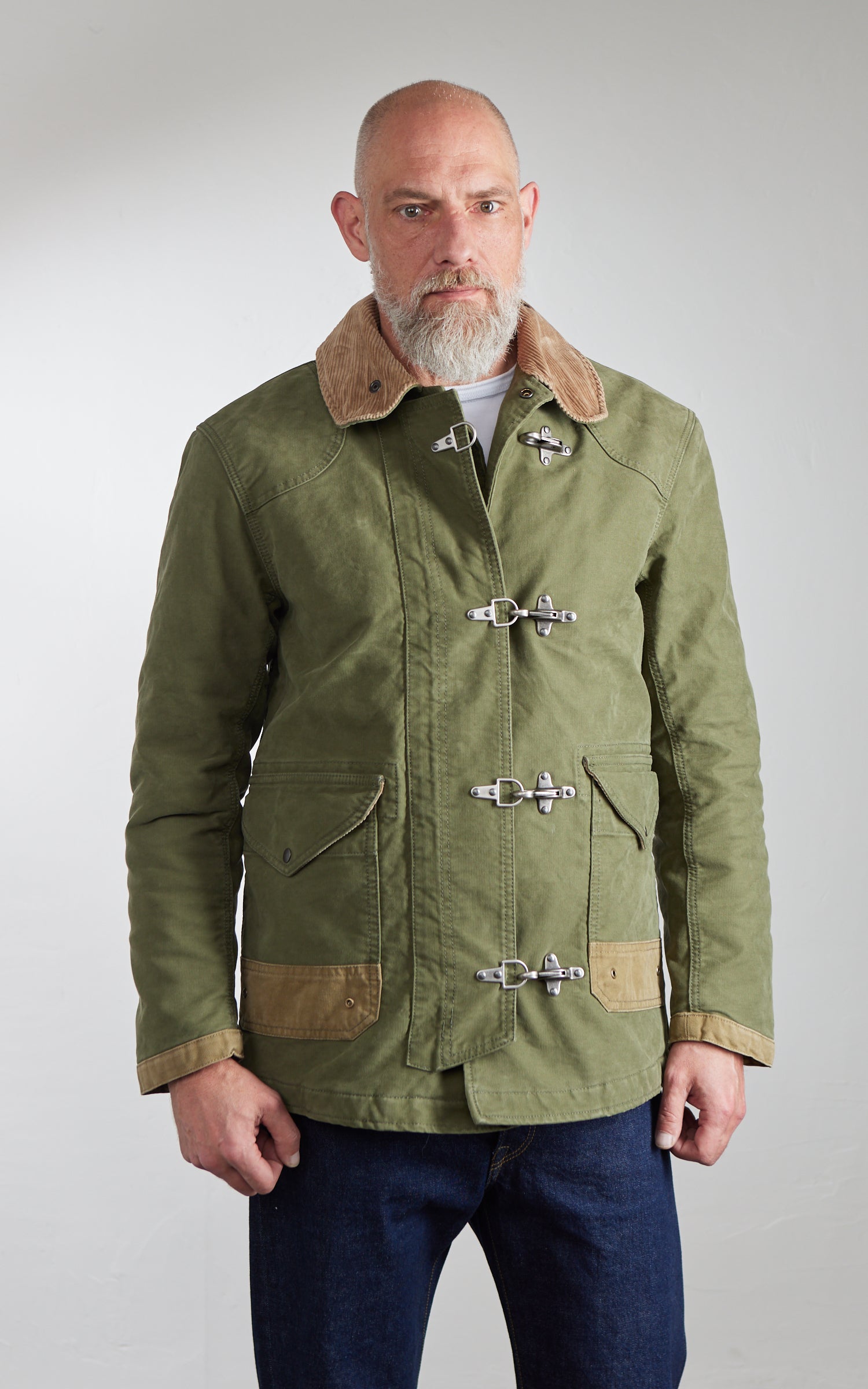 Chesapeake's Jungle Cloth Bedford Fireman Jacket Military Green