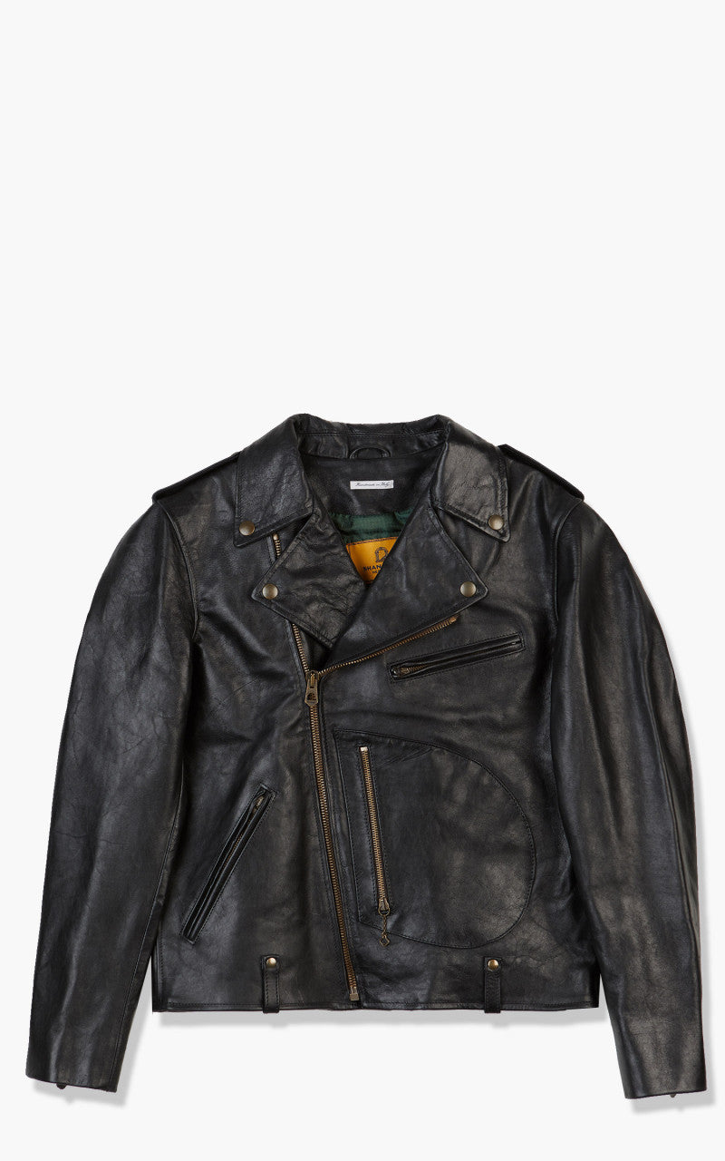 Shangri-La Heritage Chiodo Horsehide Leather Jacket Black
