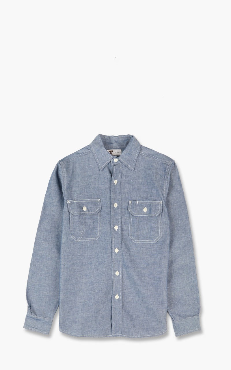 Tellason Clampdown Shirt Blue Chambray