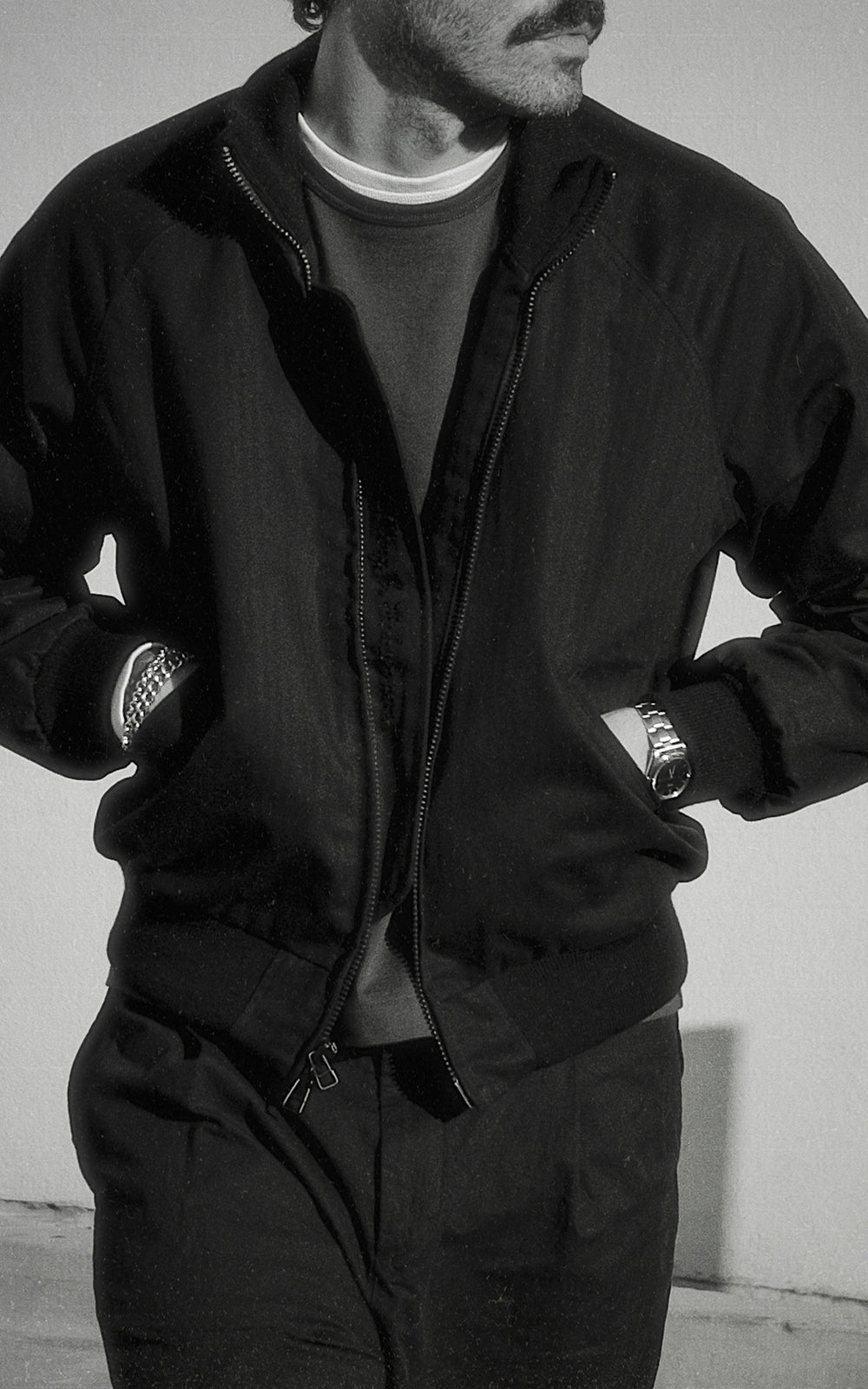 Merz b. Schwanen x Dehen Pilot Jacket Deep Black