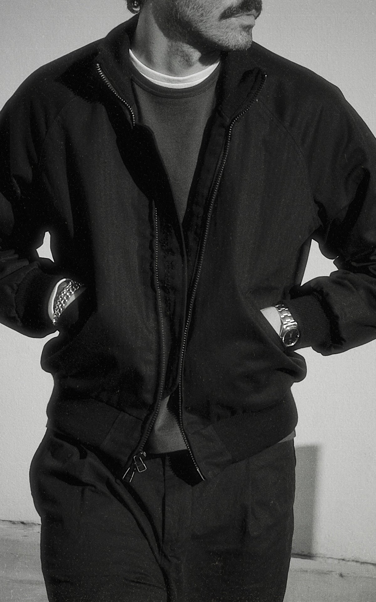 Merz b. Schwanen x Dehen Pilot Jacket Deep Black