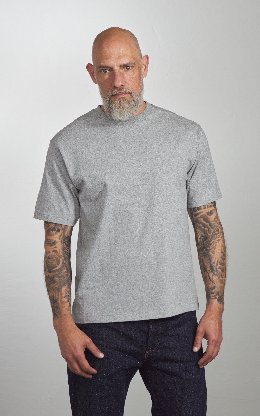Cotton Research Club S/S Tubular T-Shirt Heather Grey