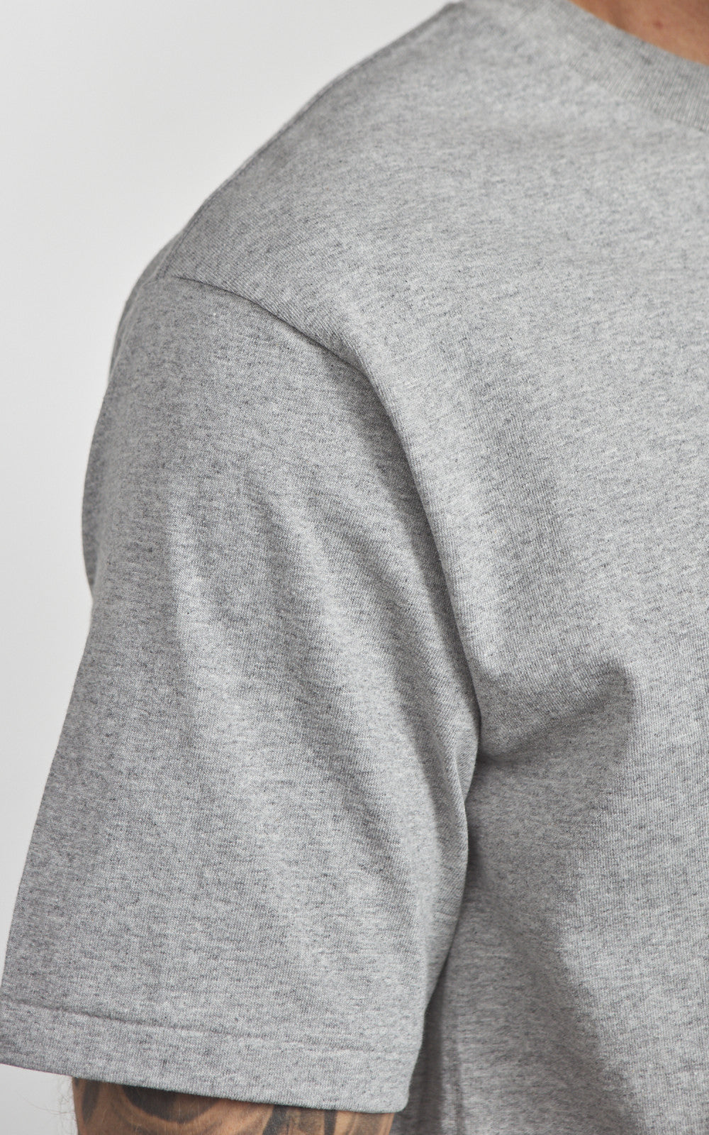 Cotton Research Club S/S Tubular T-Shirt Heather Grey