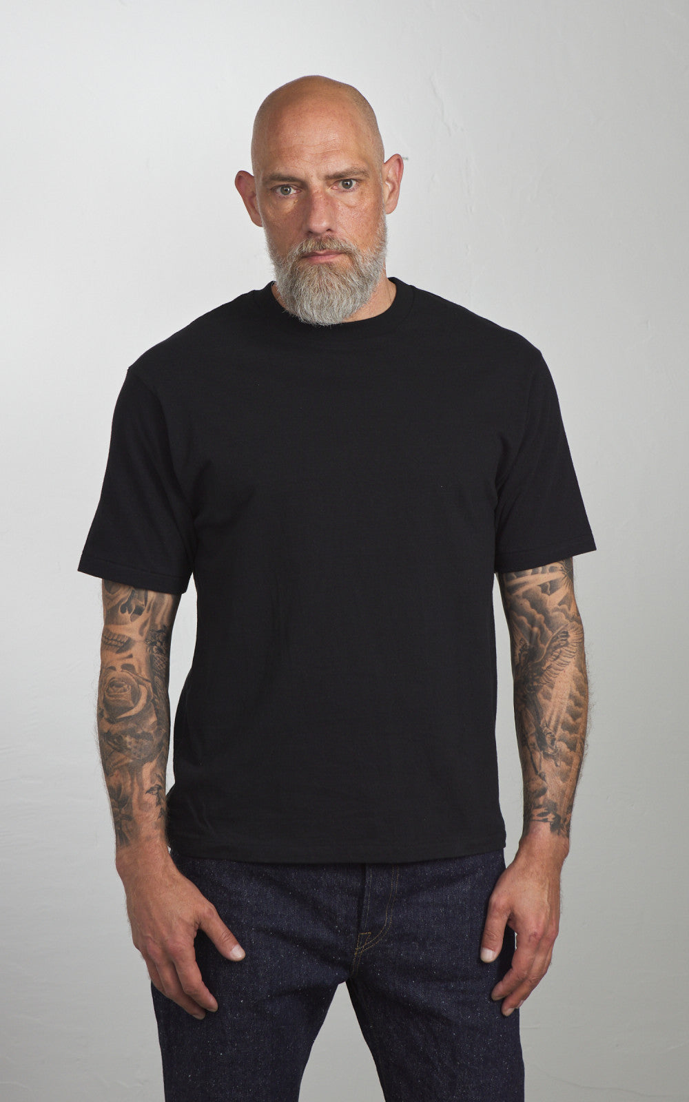 Cotton Research Club S/S Slubby T-Shirt Black