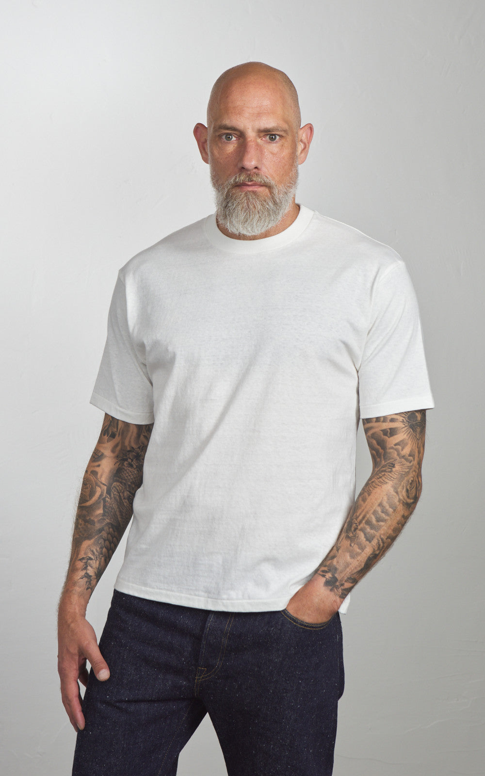 Cotton Research Club S/S Slubby T-Shirt White