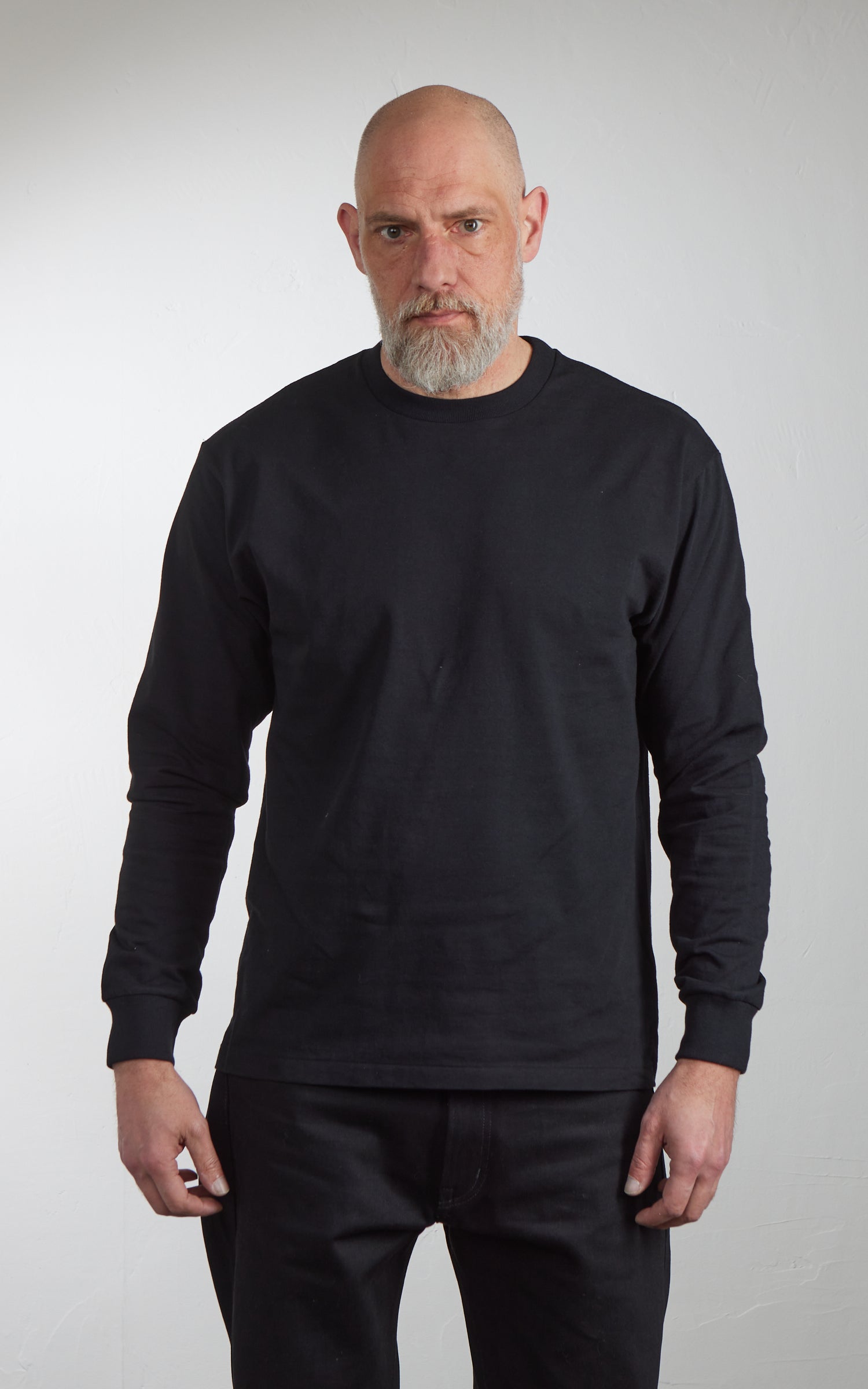Cotton Research Club L/S T-Shirt Black