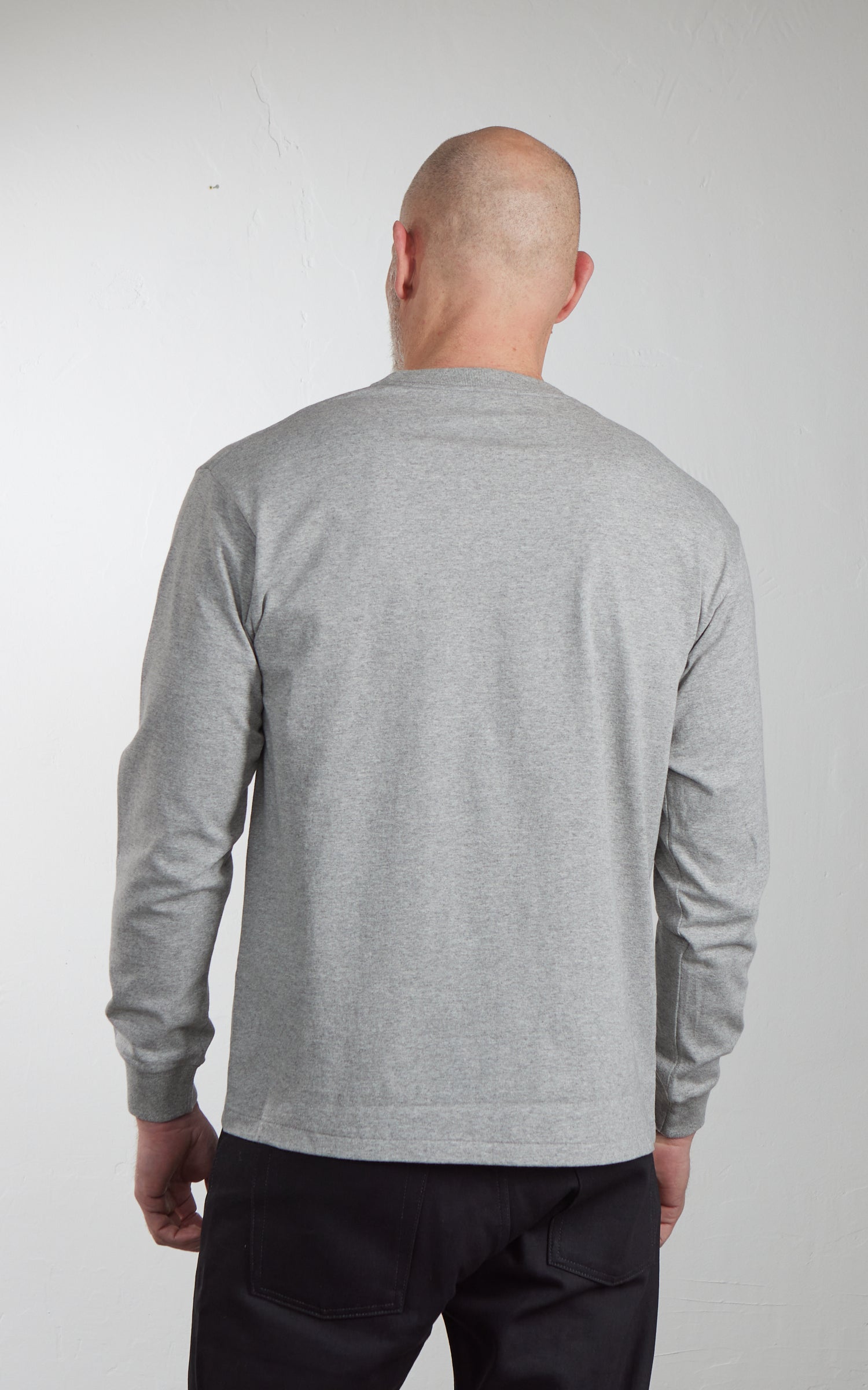 Cotton Research Club L/S T-Shirt Heather Grey